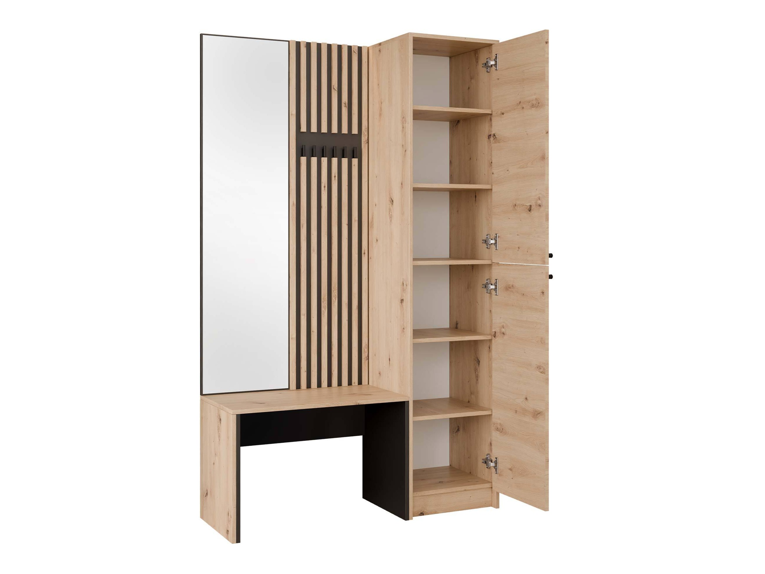 Conjunto para recibidor Comfivo Nomas (Beige + Negro)