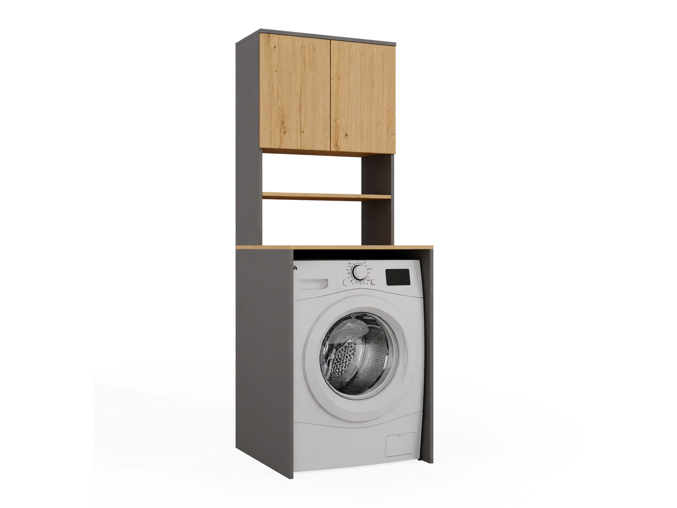 Estantería para baño Balelbo 112 (Antracita + Roble Artisan)