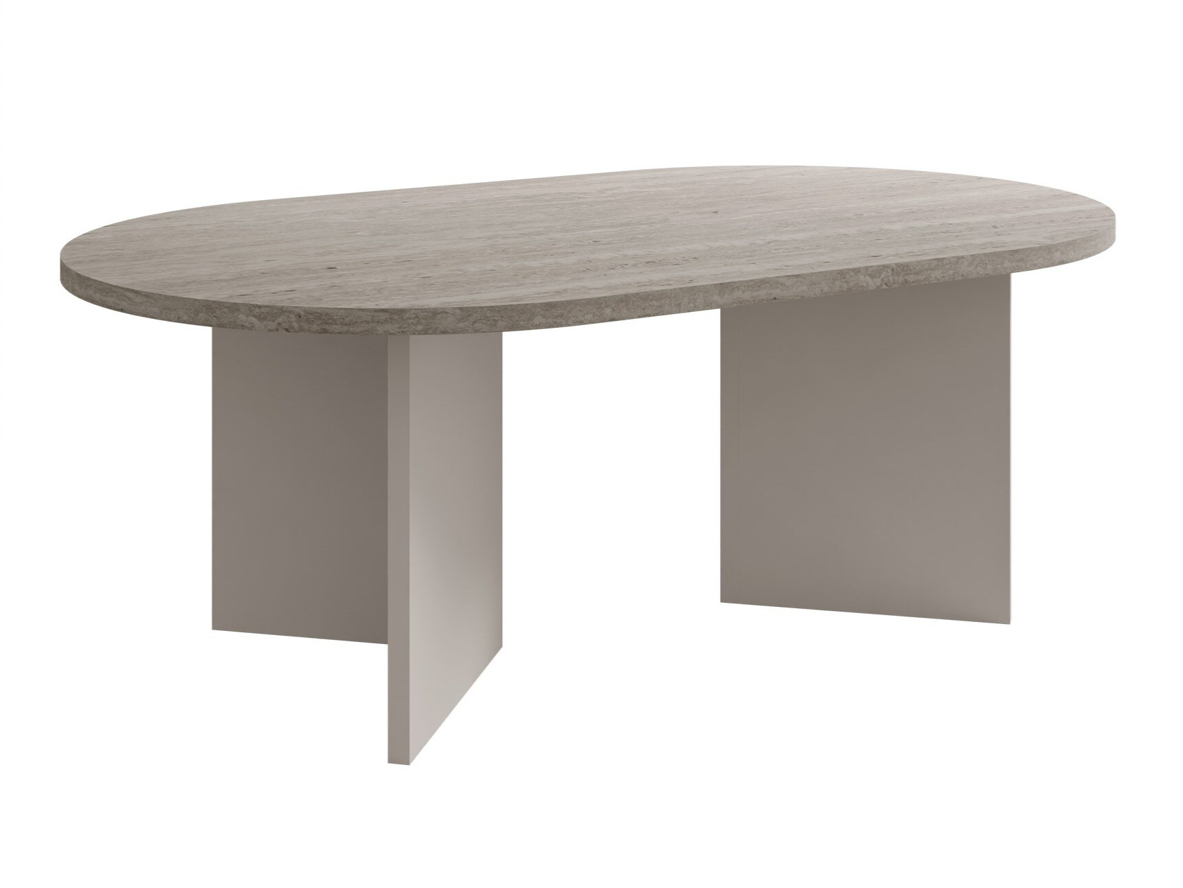 Mesa de centro Comfivo Fungus (Claro Travertine + Beige)