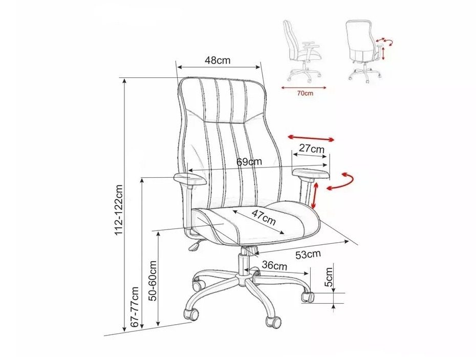 Silla de oficina Detroit 1033