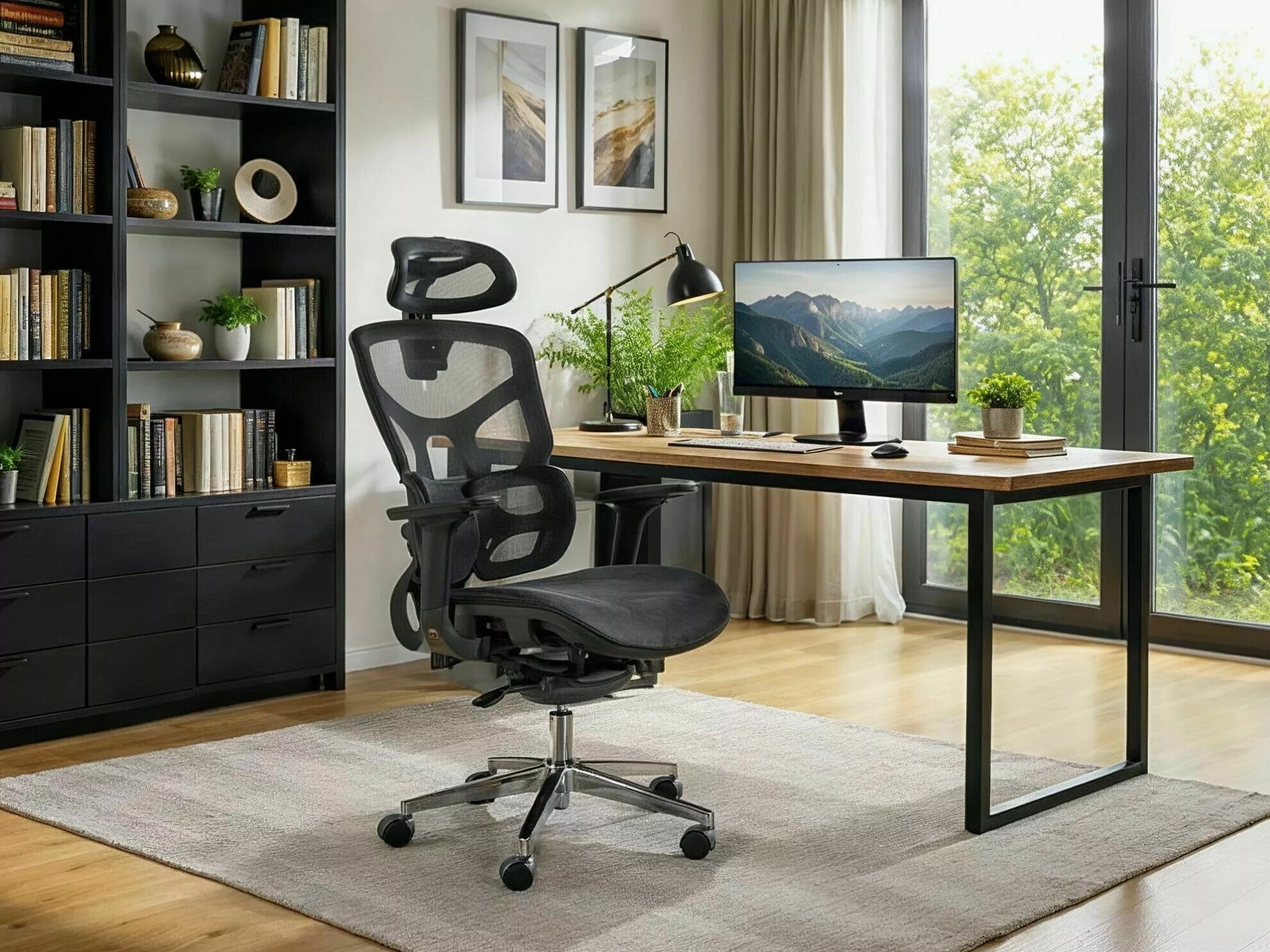 Silla de oficina Detroit 1038 (Negro)