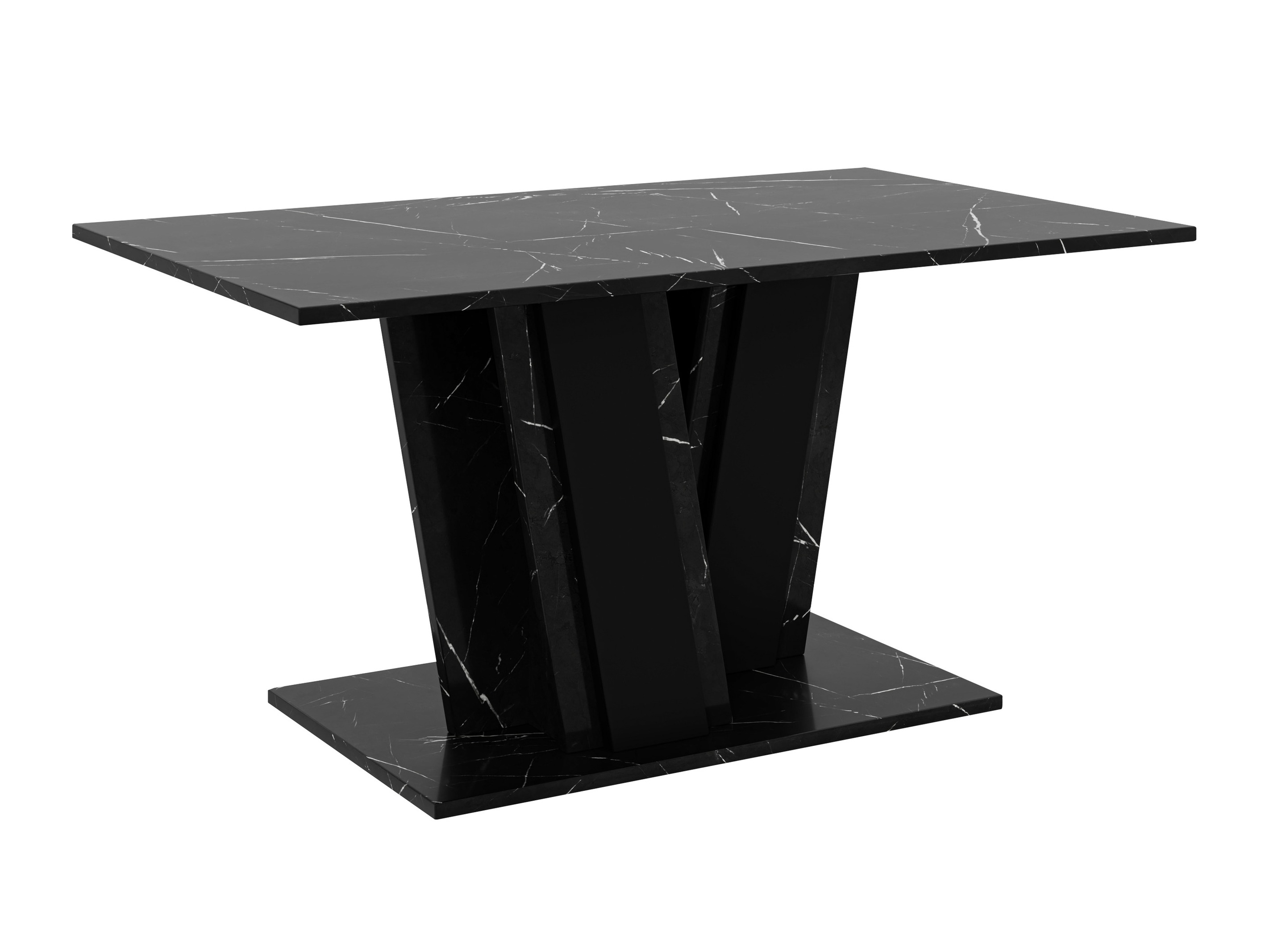 Mesa de centro Goodyear 138 (Mármol negro + Negro)