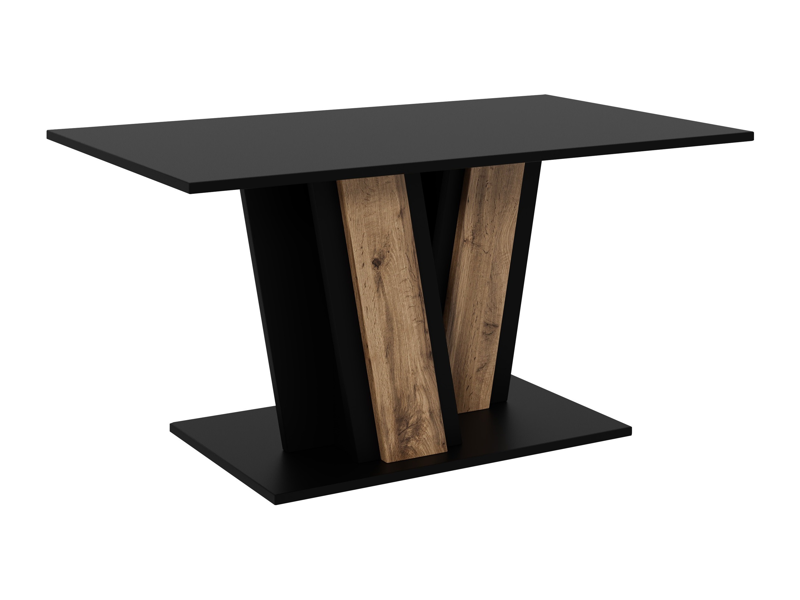 Mesa de centro Goodyear 138 (Negro + Roble wotan)