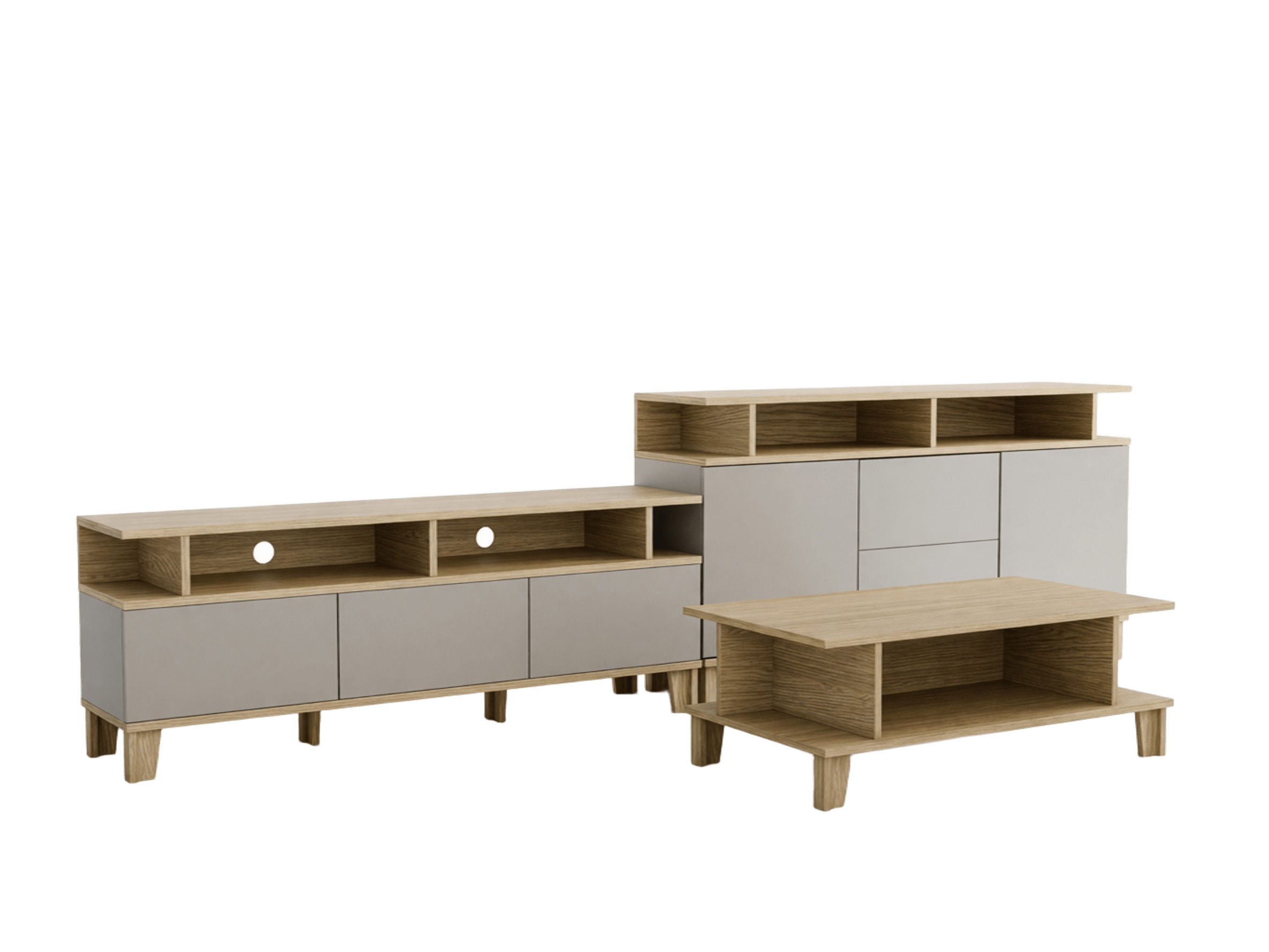 Conjunto de salón Evarveru 108 (Gris)