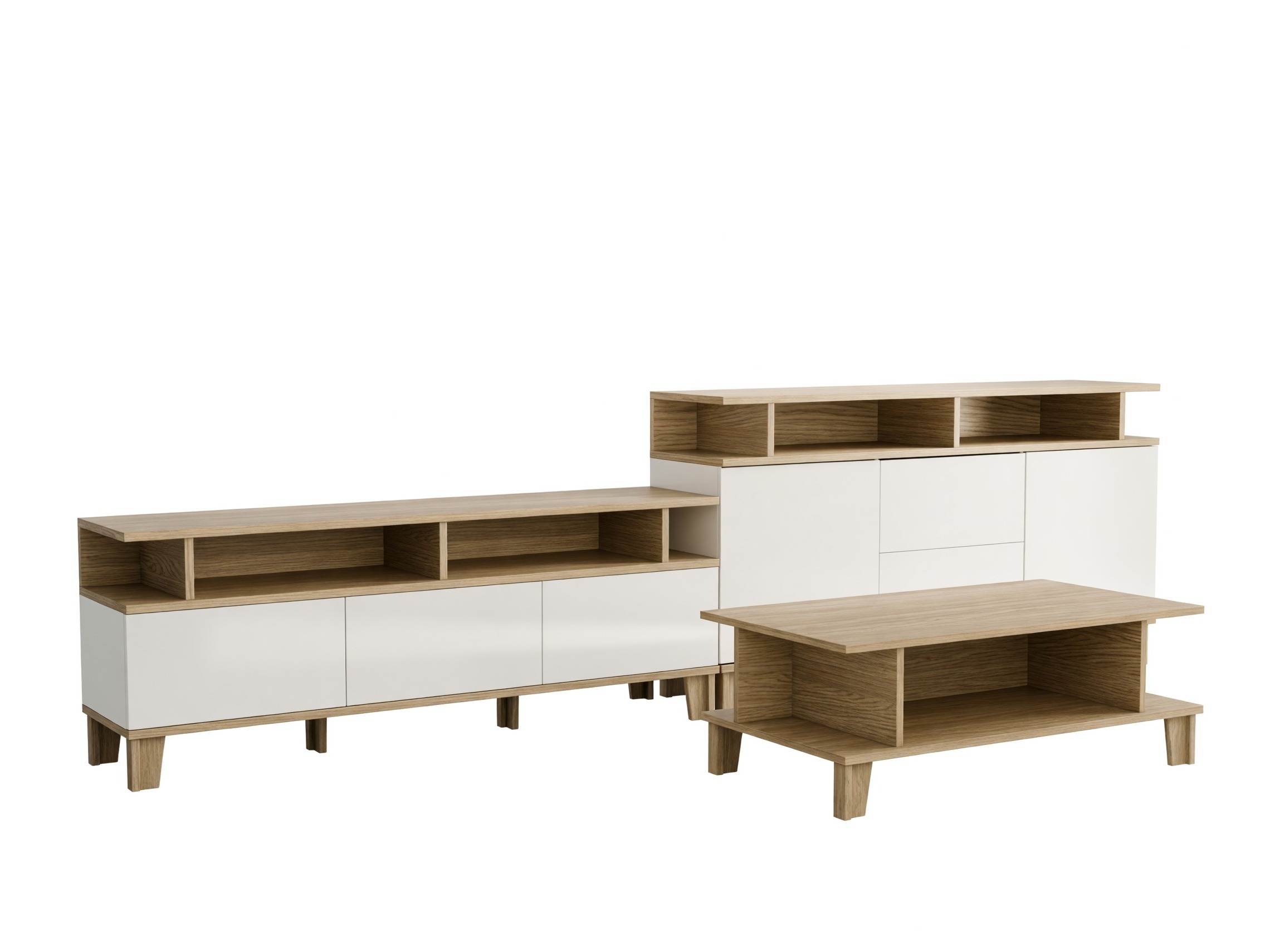 Conjunto de salón Evarveru 108 (Mate blanco)
