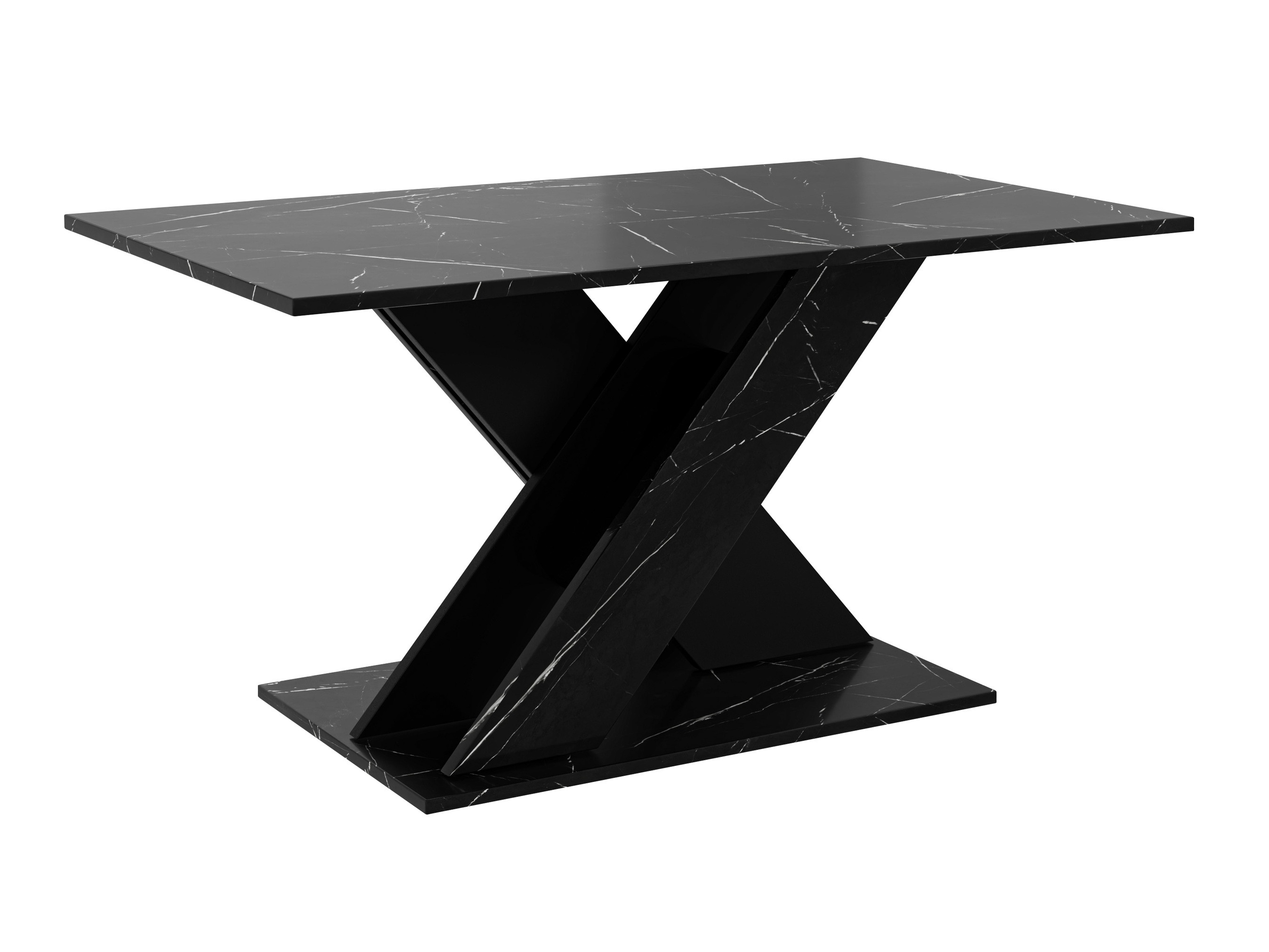 Mesa de centro Goodyear 140 (Mármol negro + Negro)