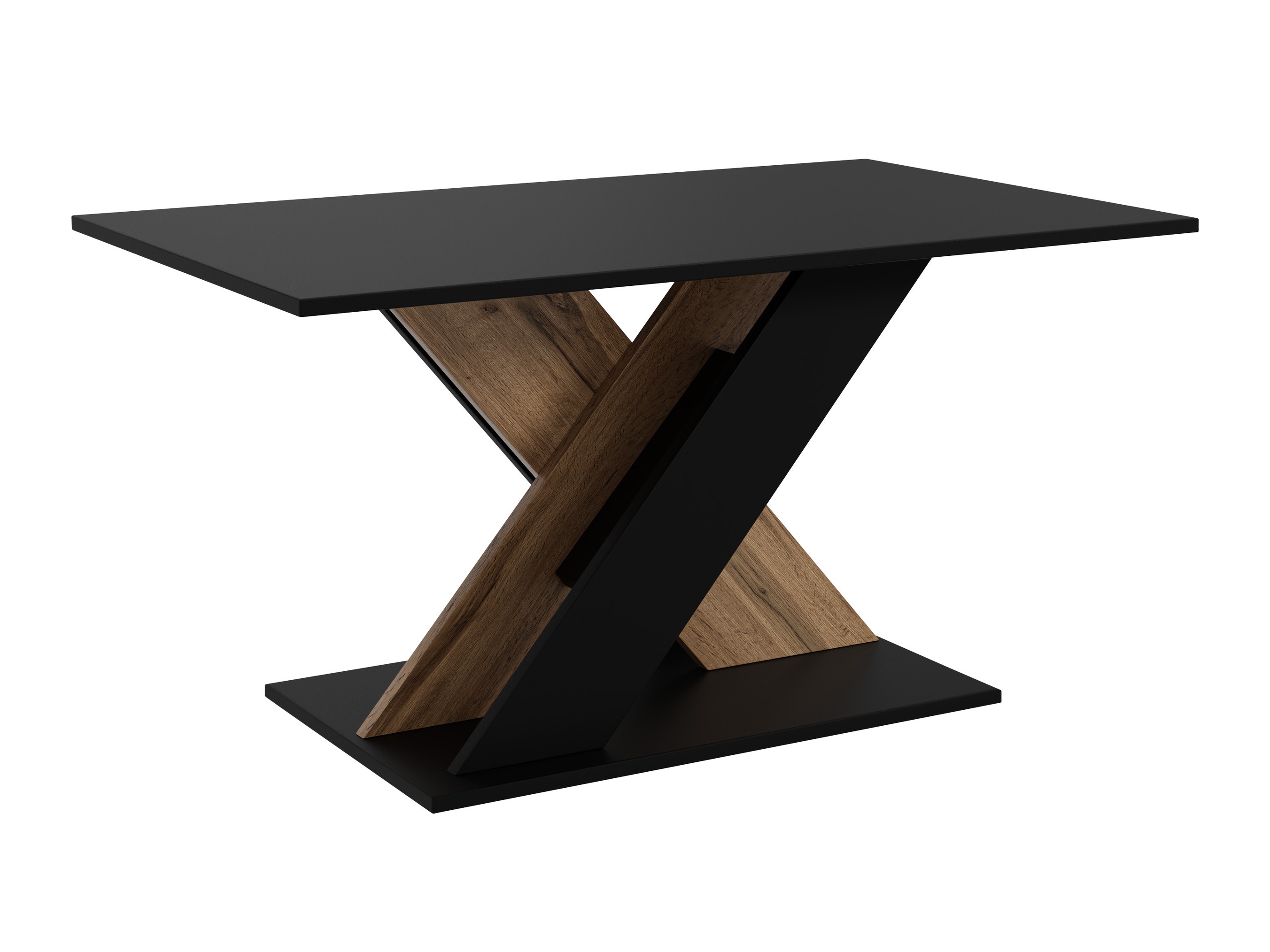 Mesa de centro Goodyear 140 (Negro + Roble wotan)