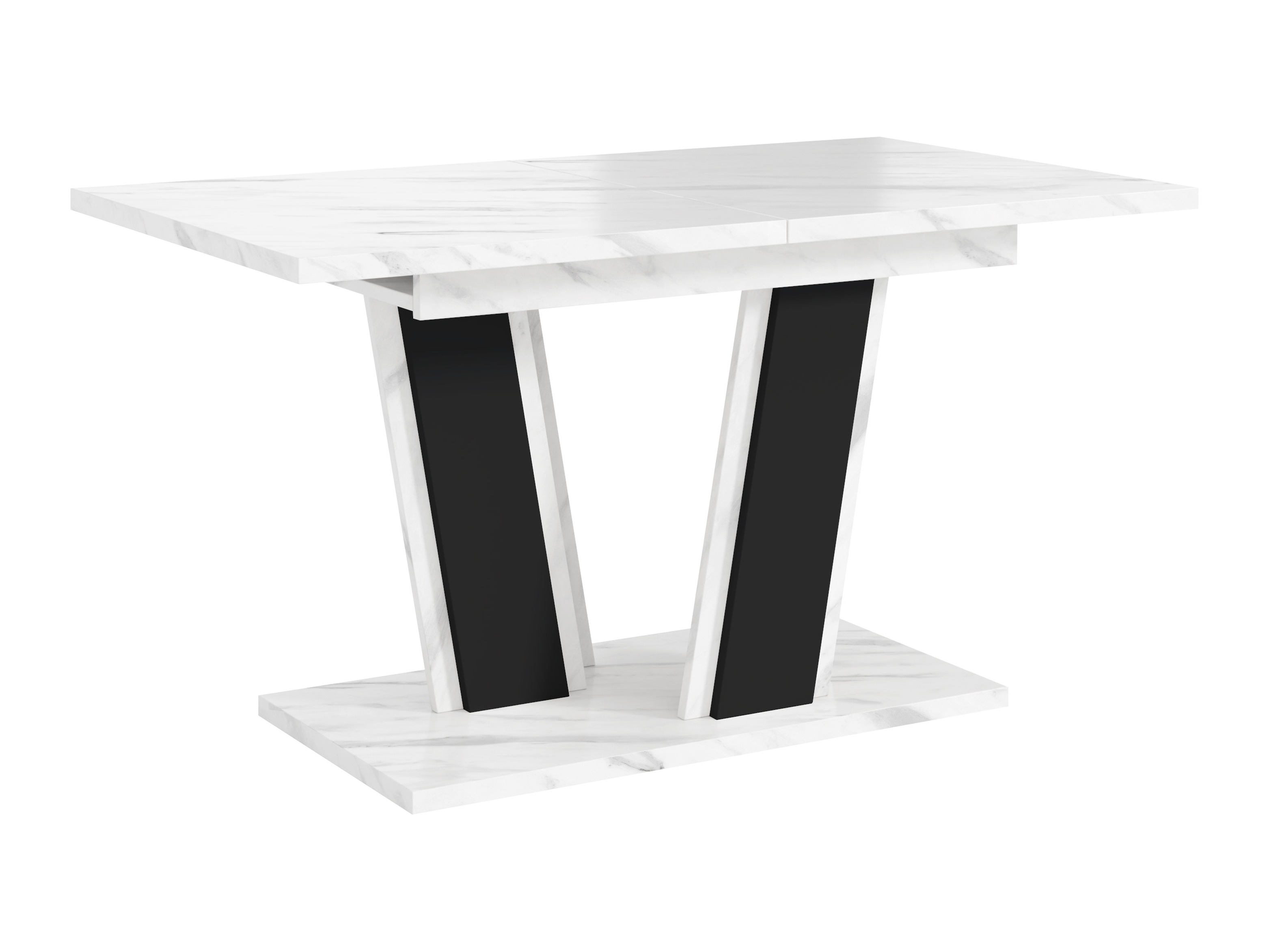 Mesa Goodyear 139 (Mármol blanco + Negro)