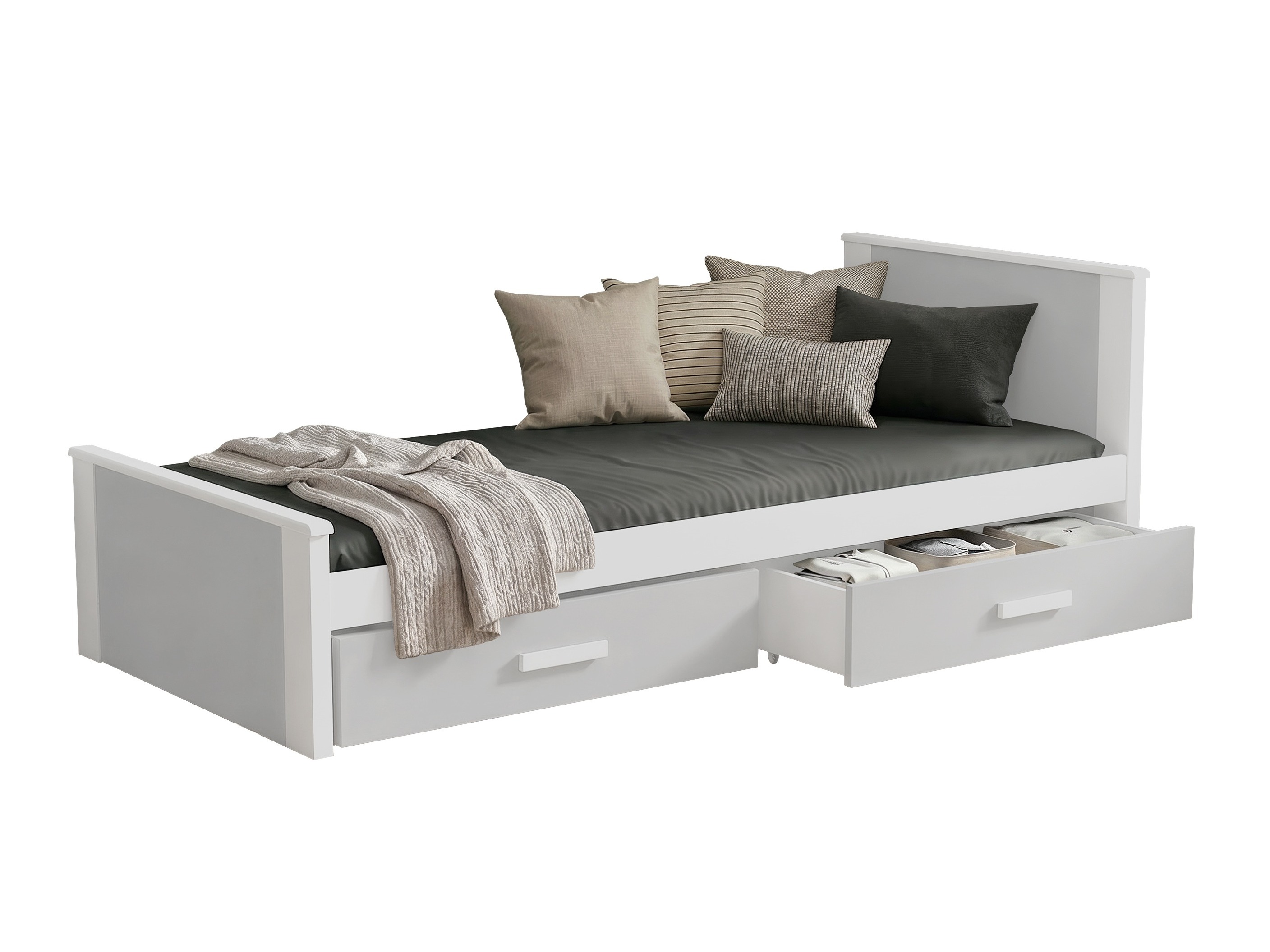 Cama Henderson 115 (Blanco + Gris)
