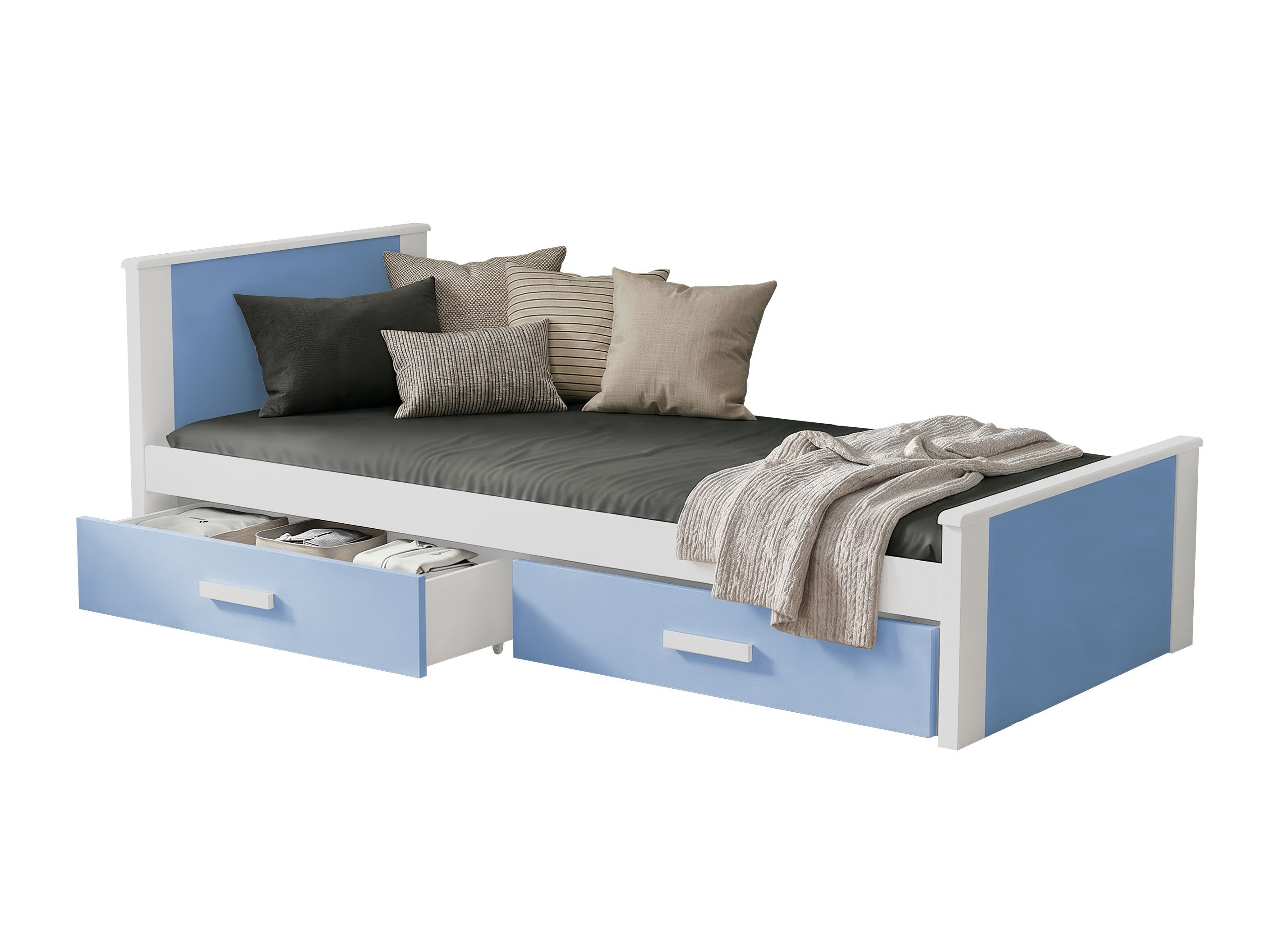 Cama Henderson 116 (Blanco + Azul)