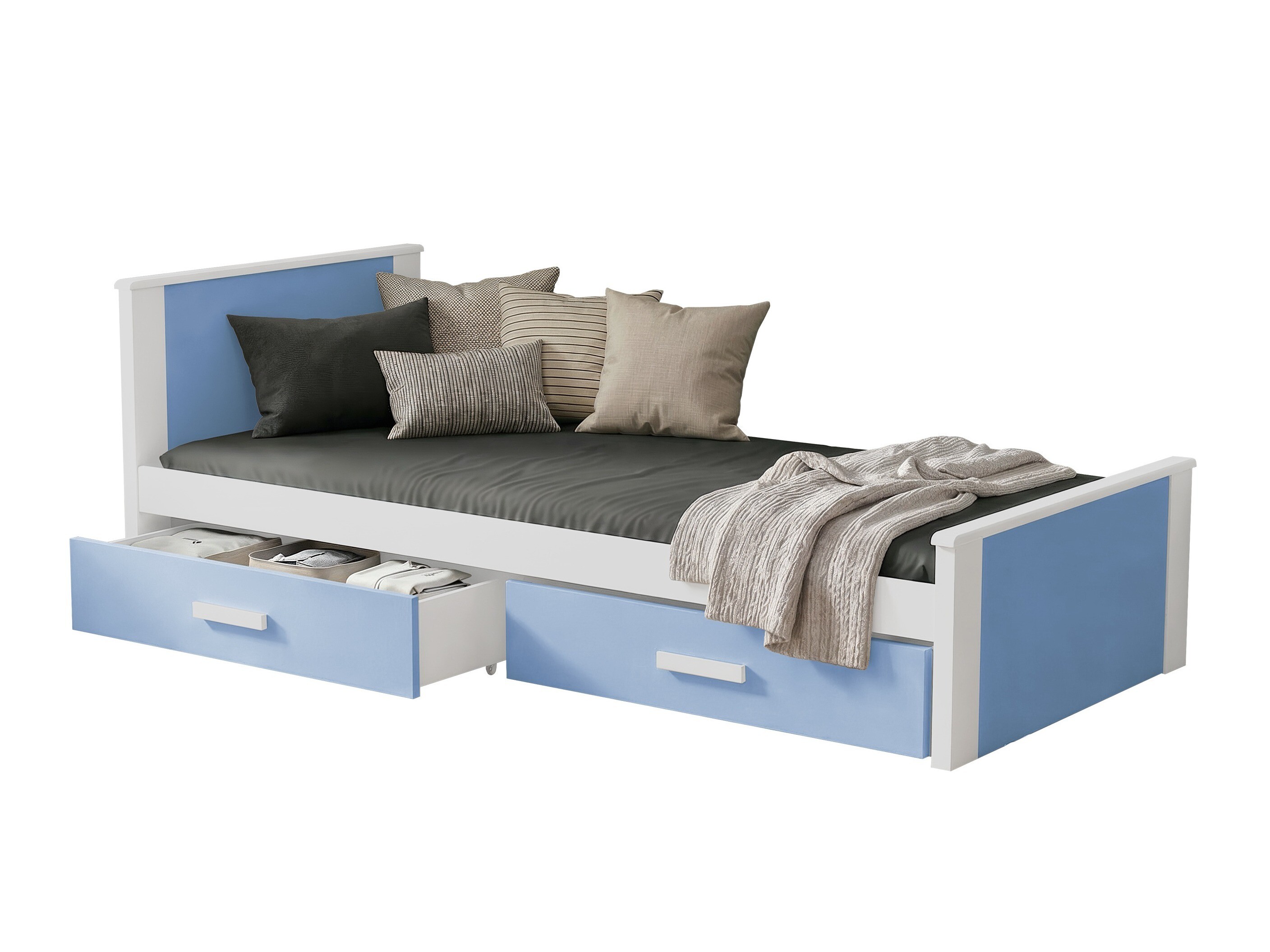 Cama Henderson 116 (Blanco + Azul)