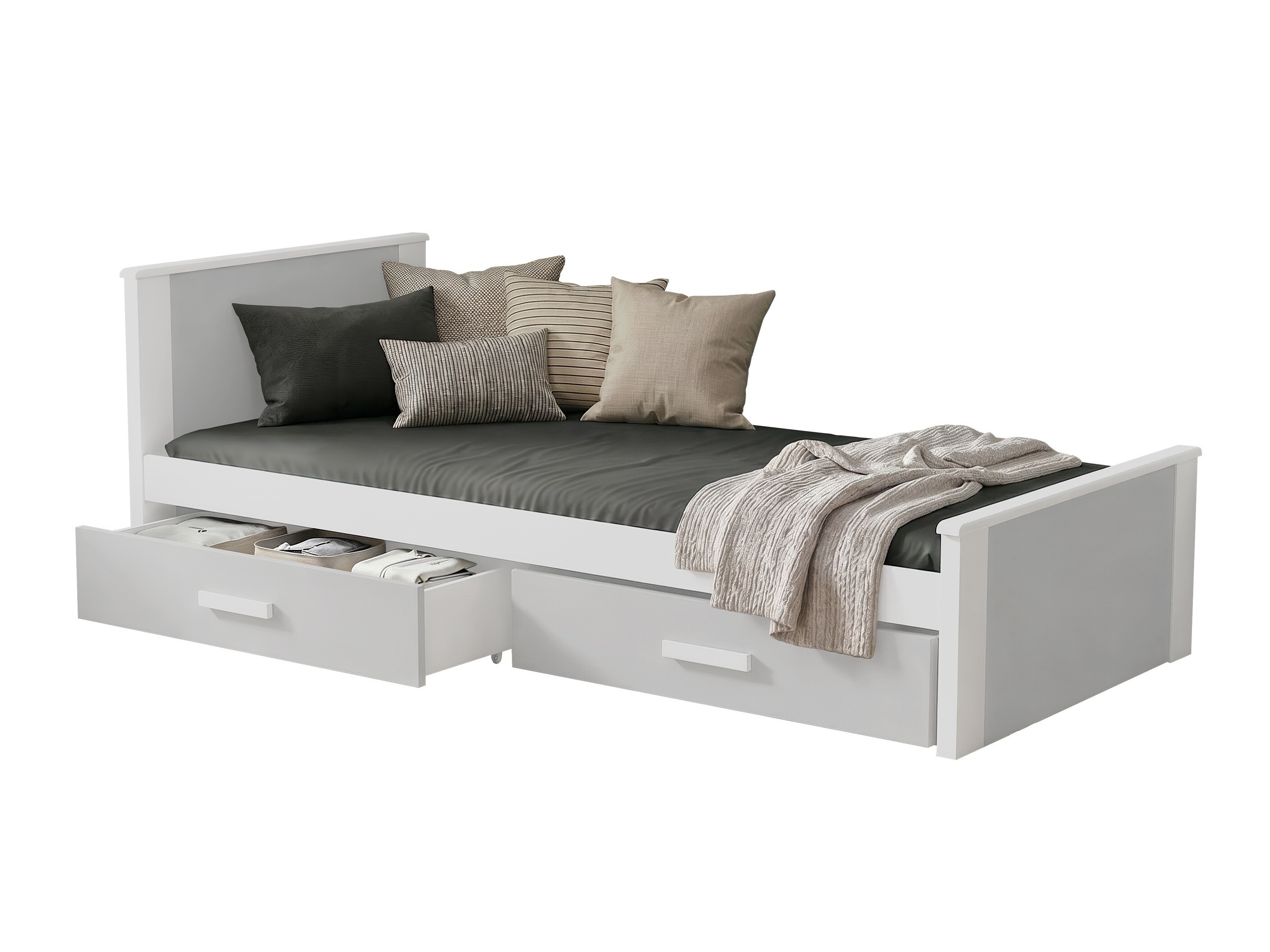 Cama Henderson 116 (Blanco + Gris)