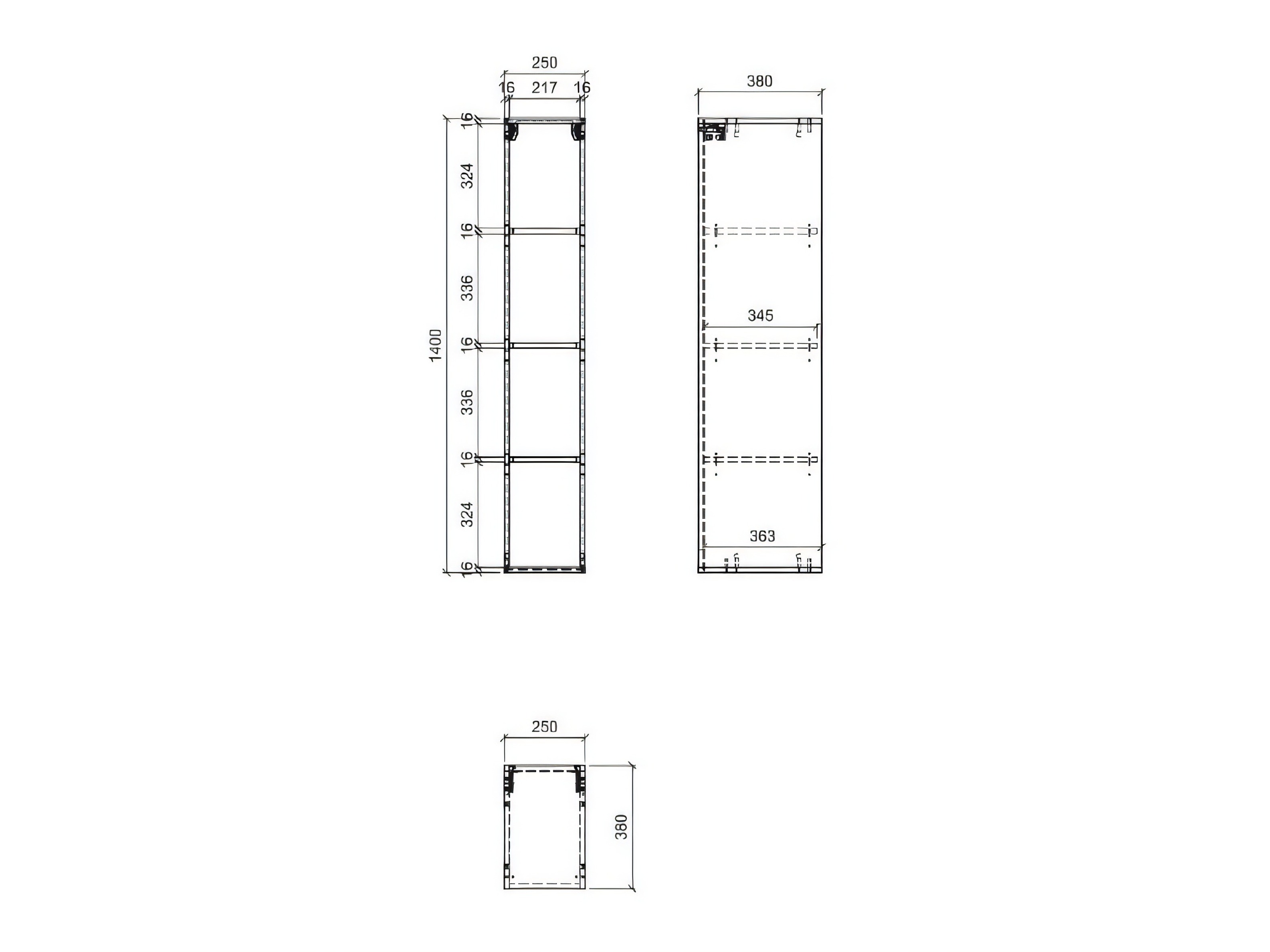 Estantería de pared Floveni 108
