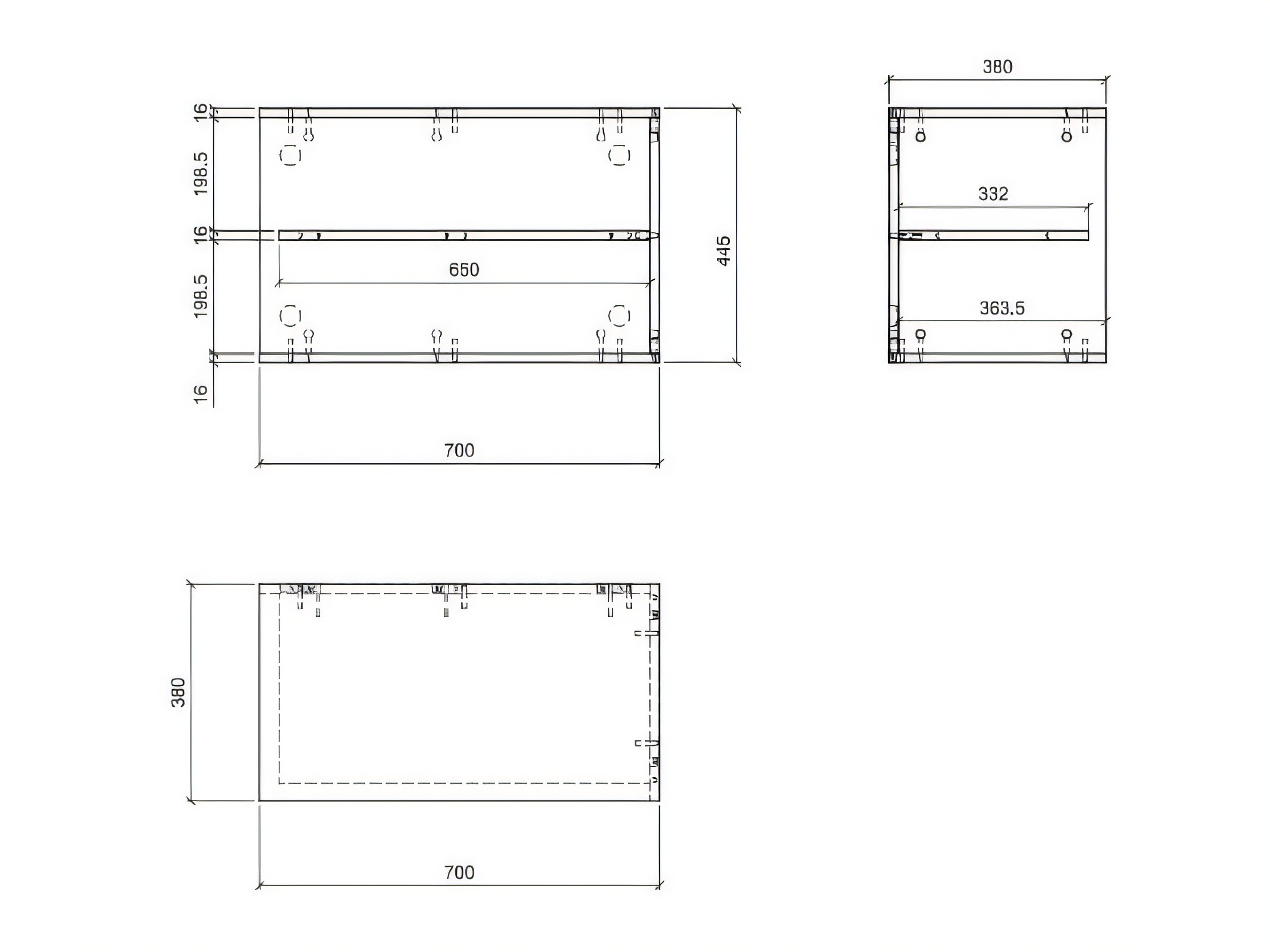Estantería de pared Floveni 110