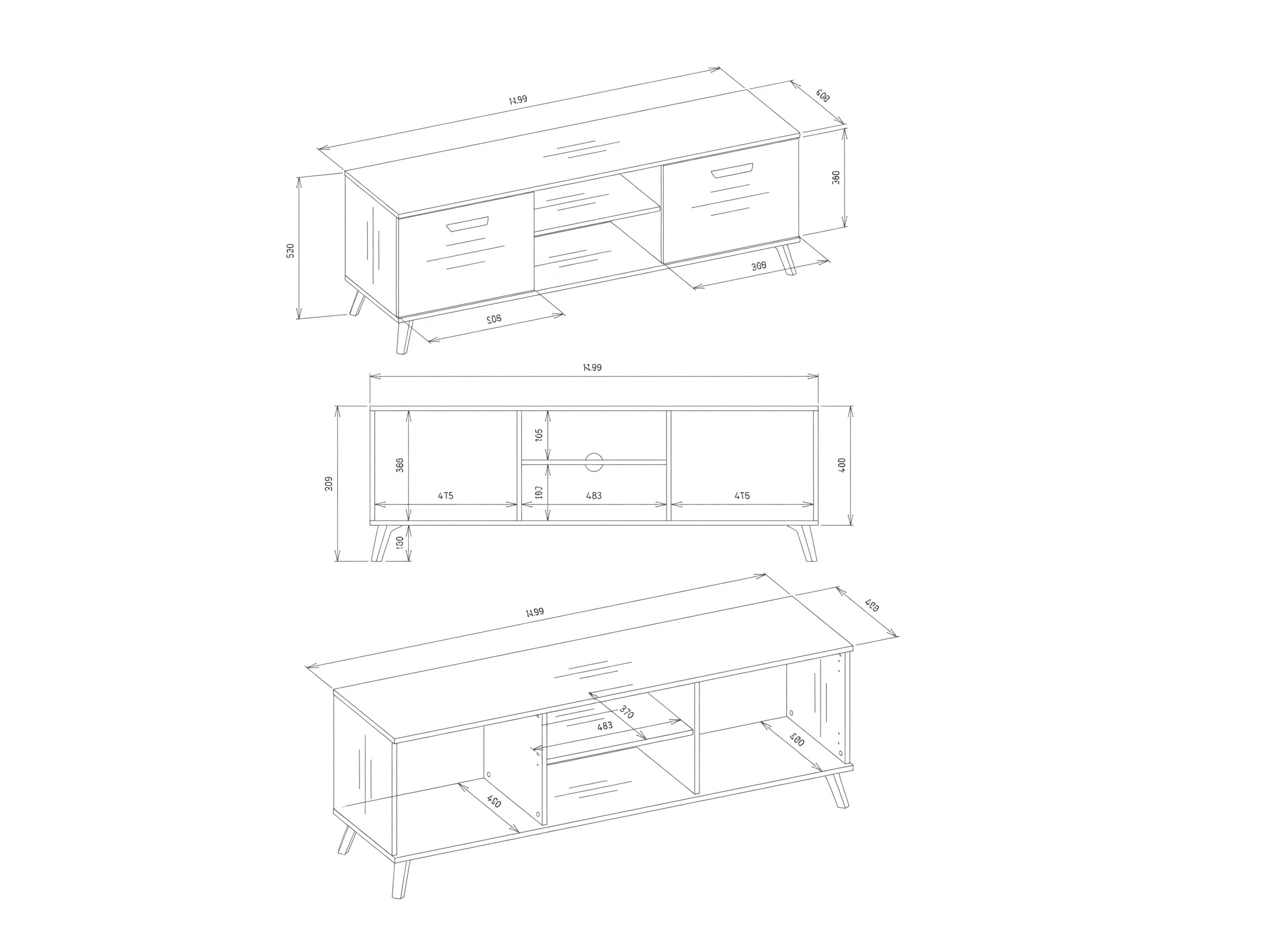 Mueble TV Telue 104