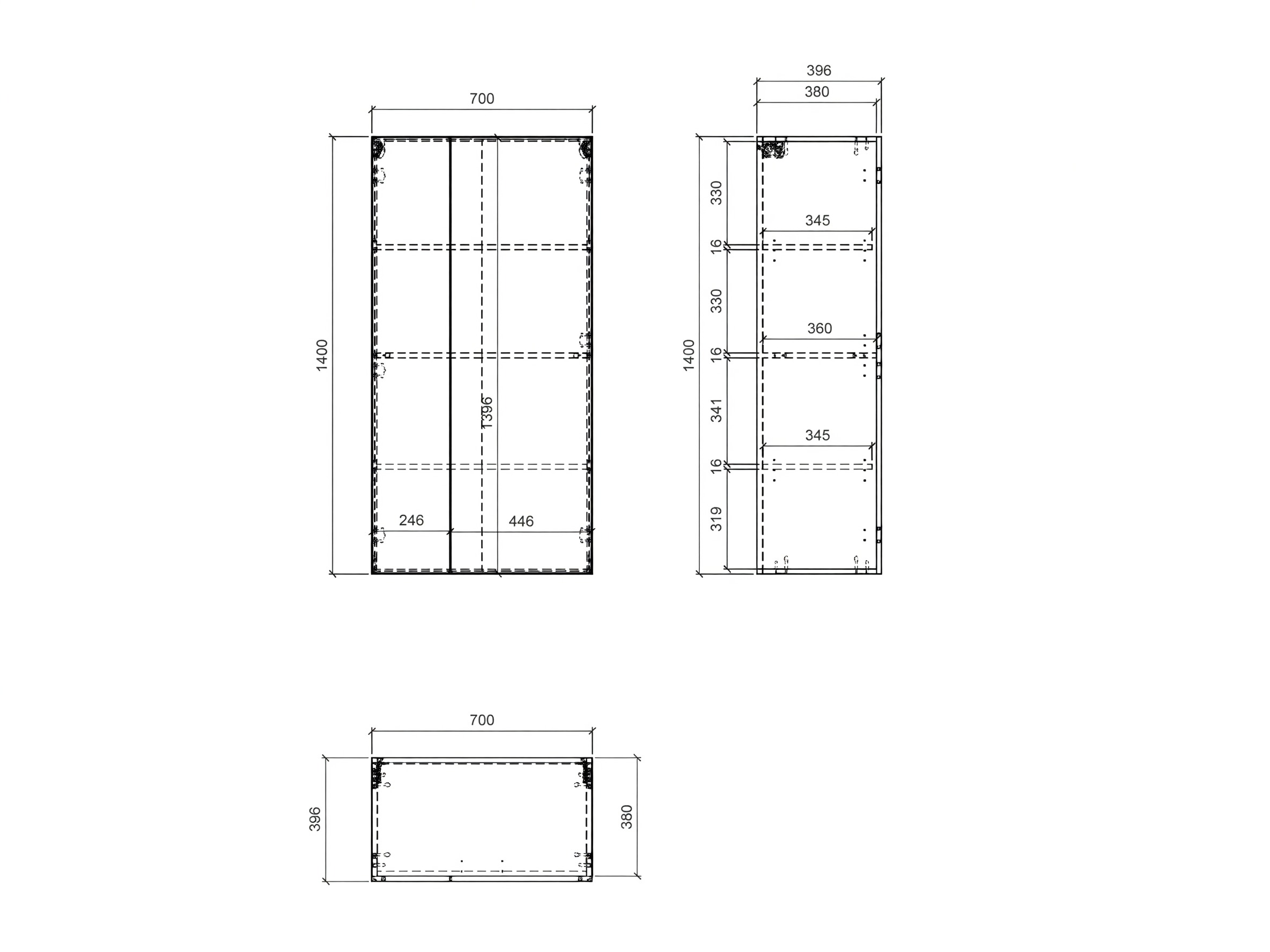 Armario de pared Floveni 112