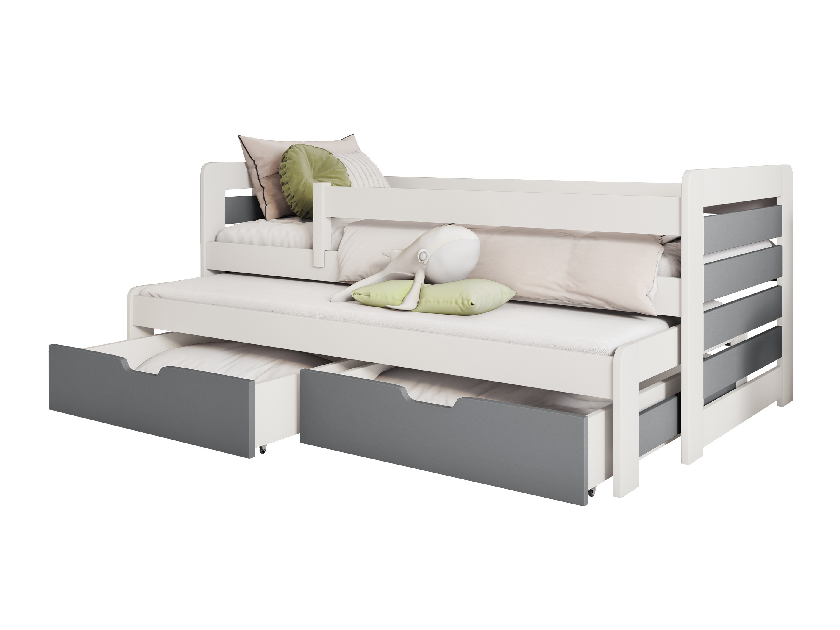 Cama Henderson 127 (Blanco + Gris)