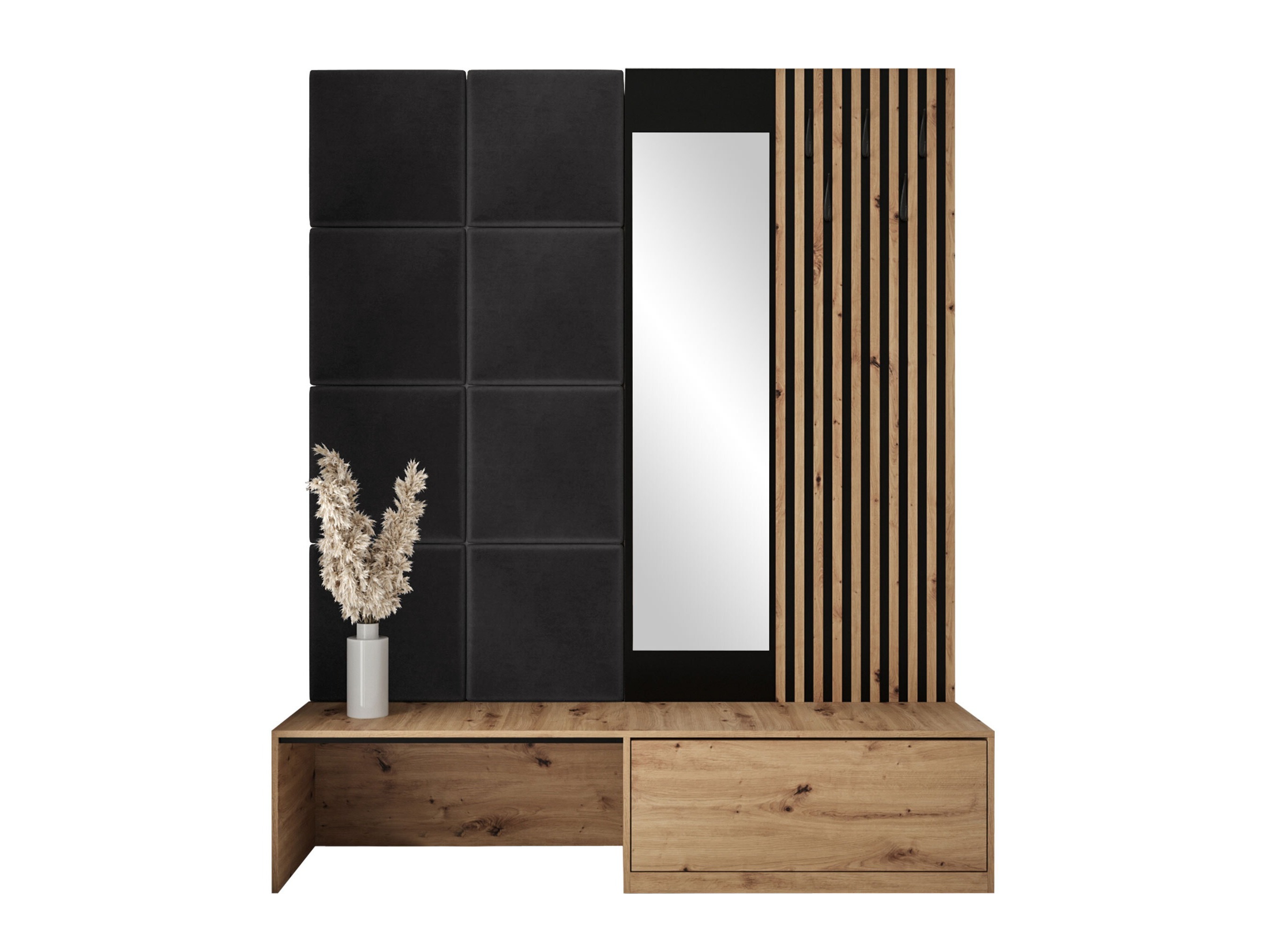 Conjunto para recibidor Fabor (Roble Artisan + Polo 897)
