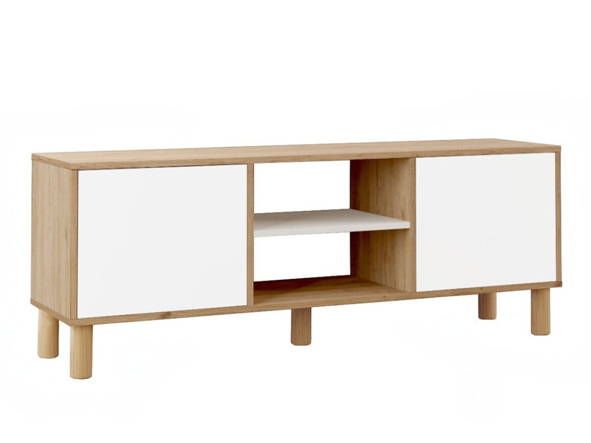 Mueble TV Kailua 2841 (Roble + Blanco)