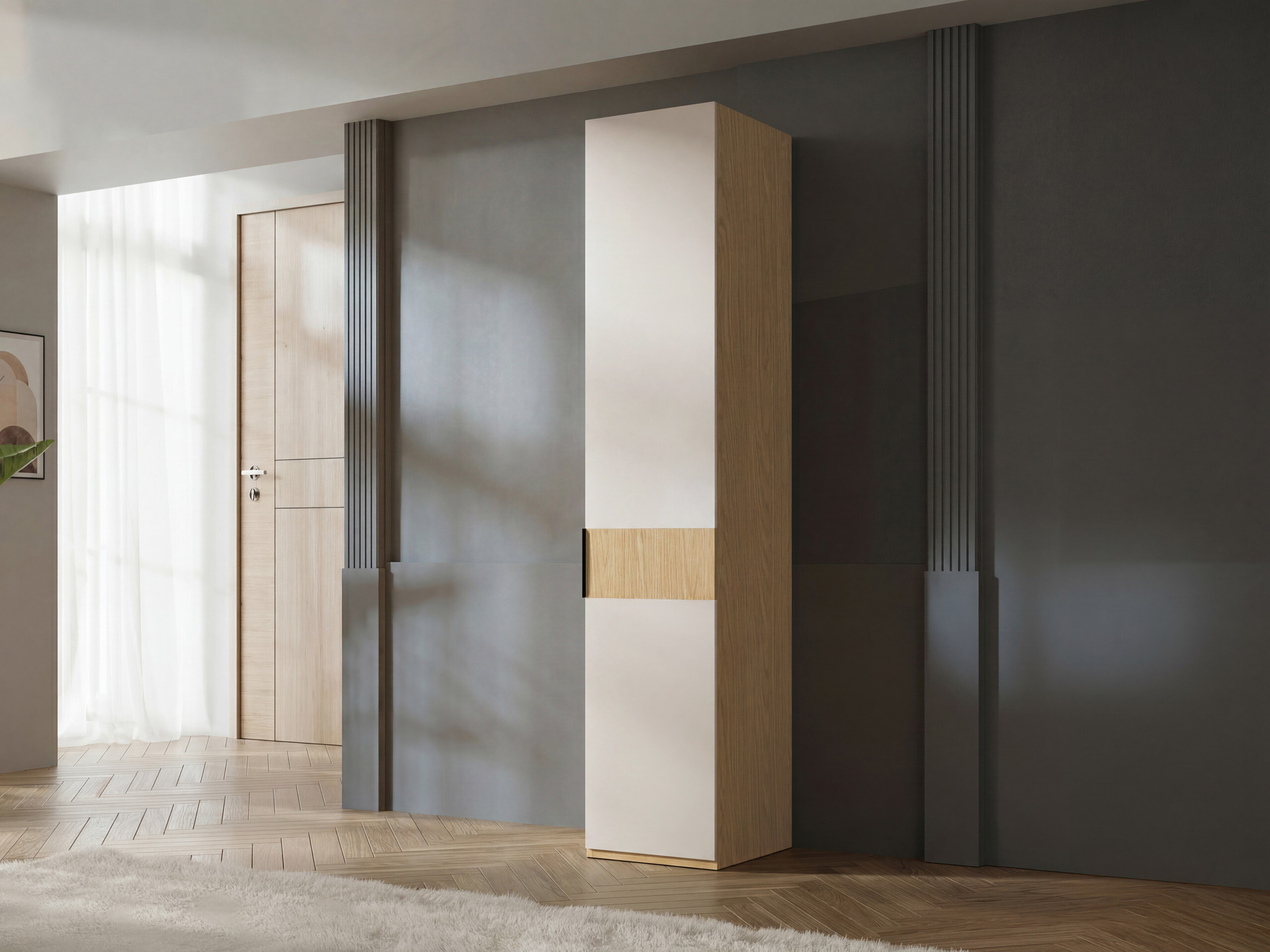 Armario Toledo 141 (Roble + Beige)