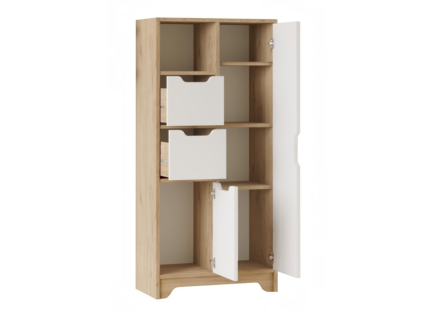 Estantería Kailua 2844 (Roble + Blanco)
