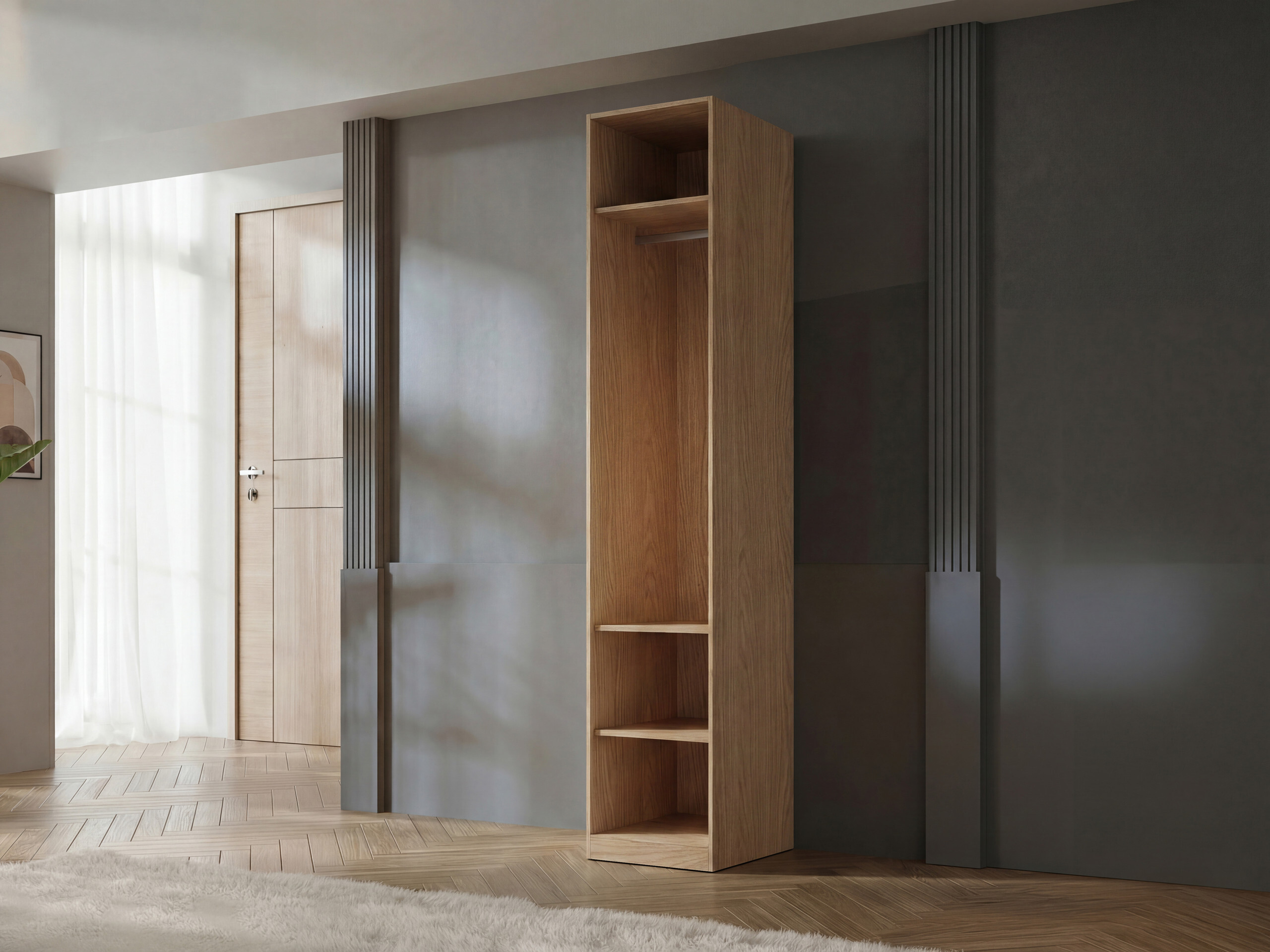 Armario Toledo 141 (Roble + Beige)