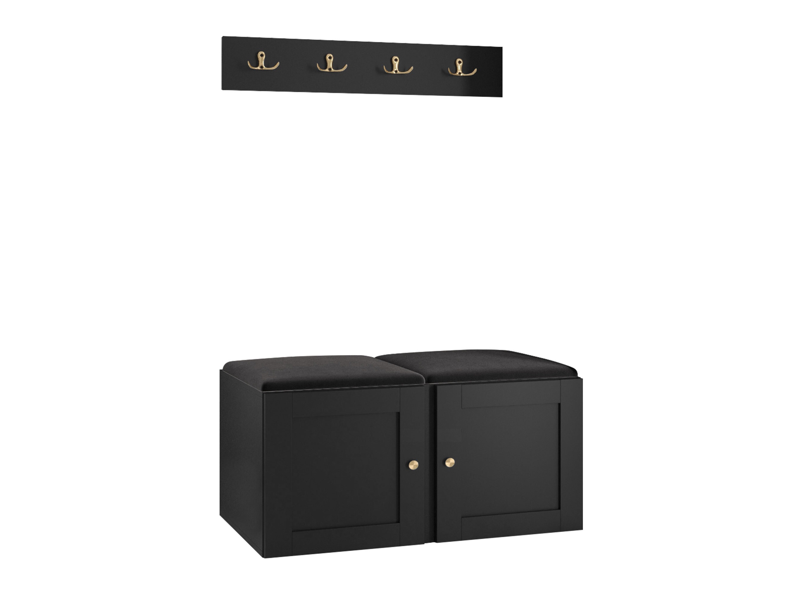 Conjunto para recibidor Hartford 376 (Negro)