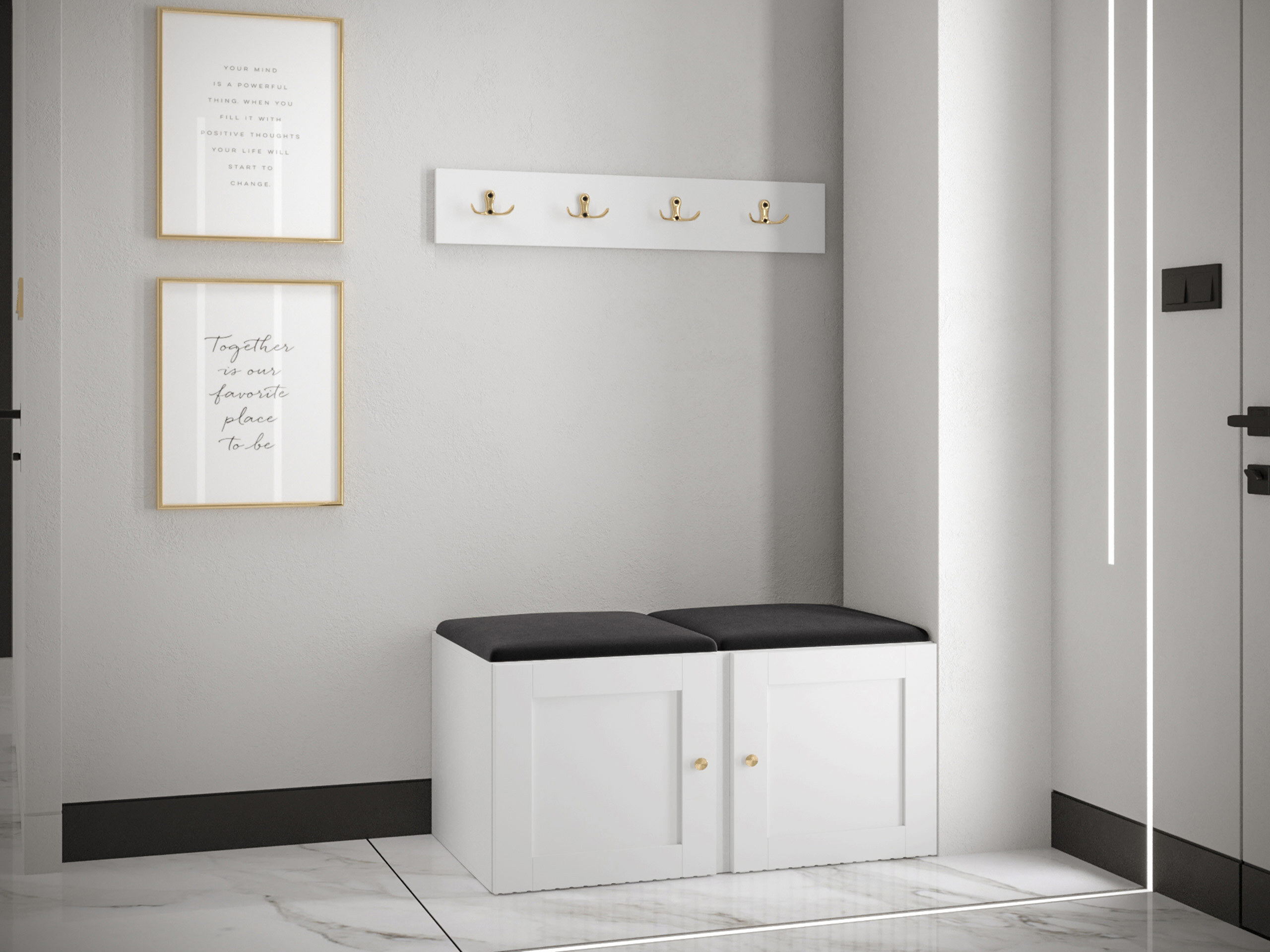 Conjunto para recibidor Hartford 376 (Polo 897)