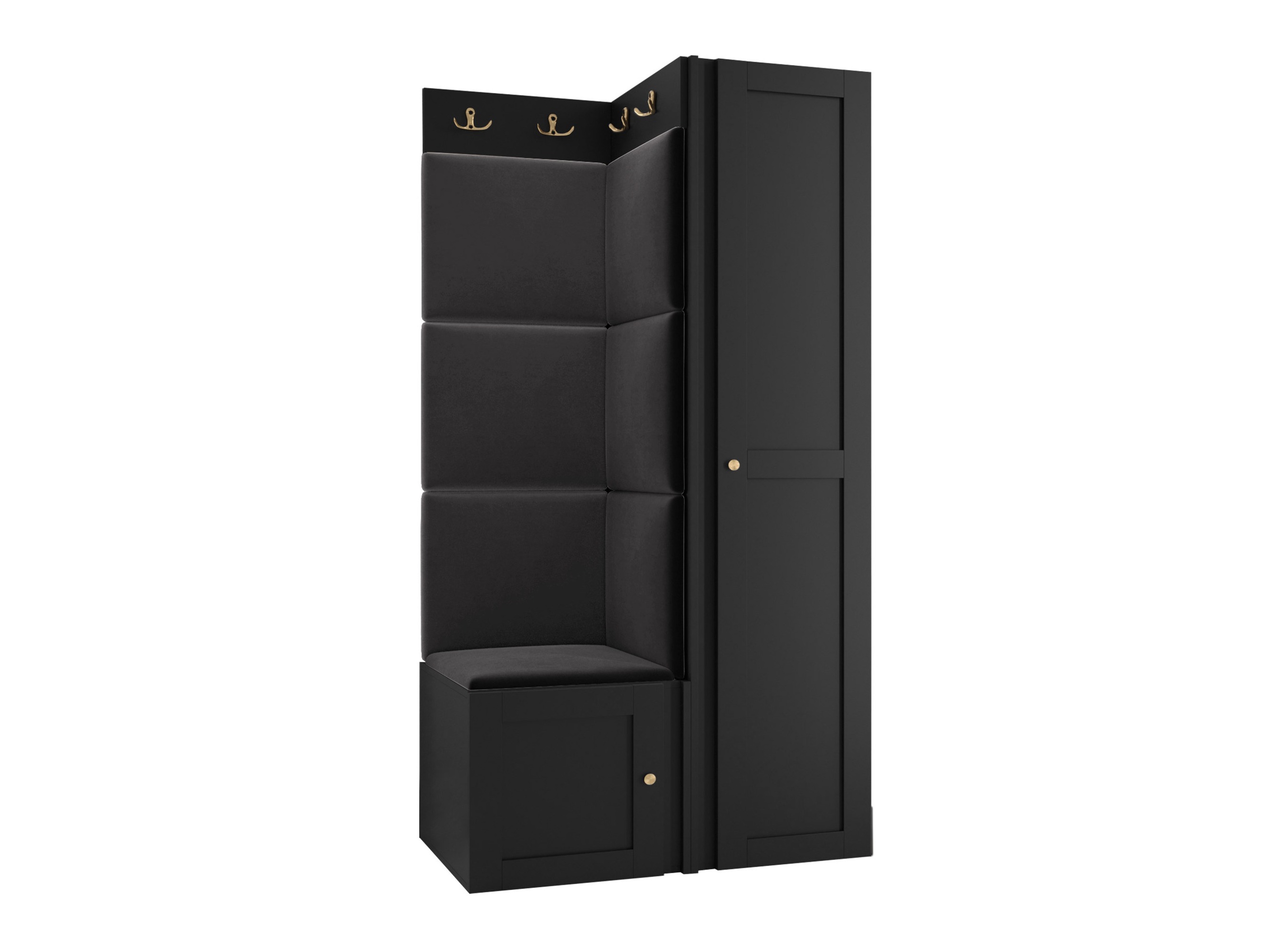 Conjunto para recibidor Hartford 381 (Negro)