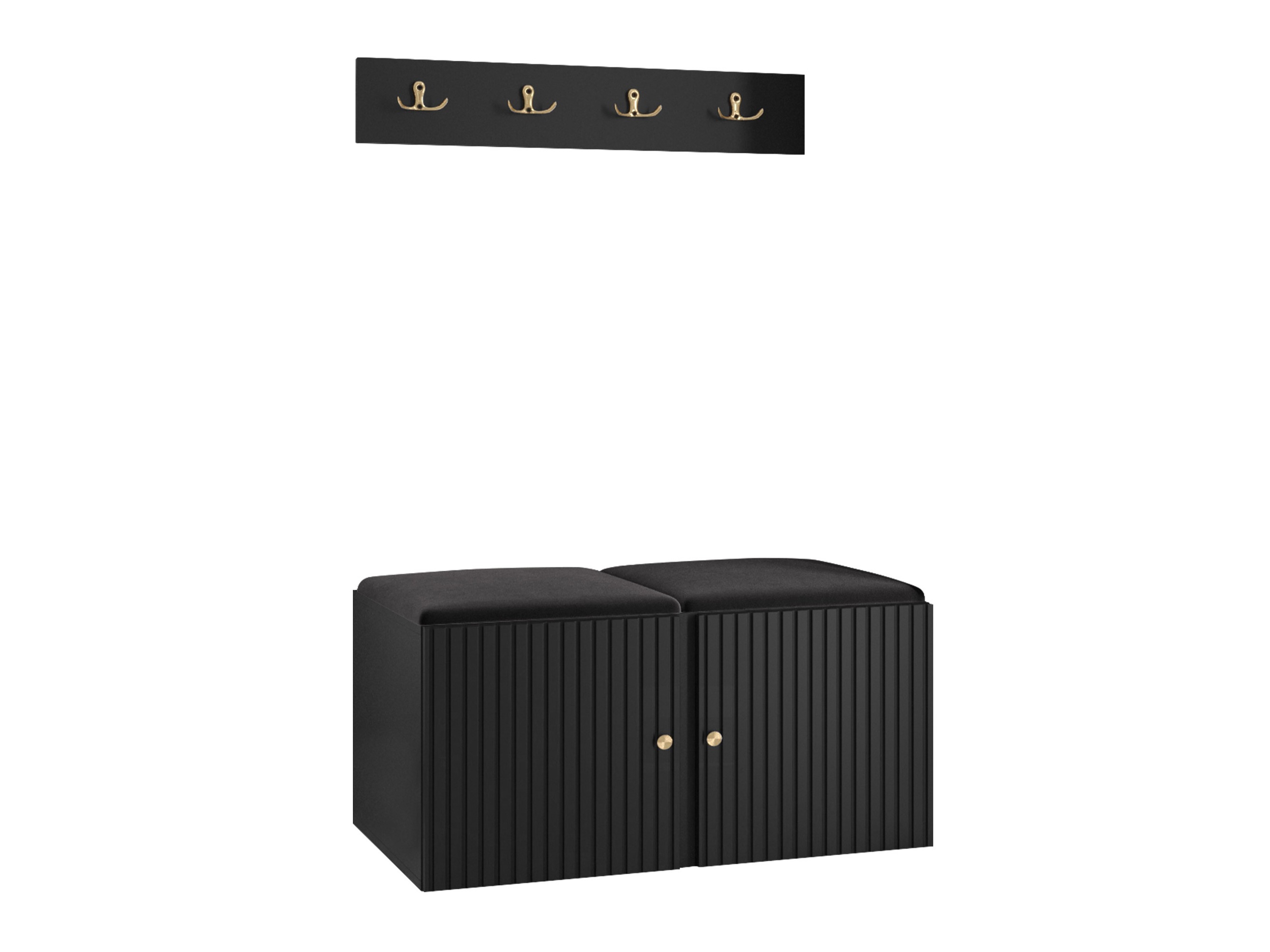Conjunto para recibidor Hartford 384 (Negro)