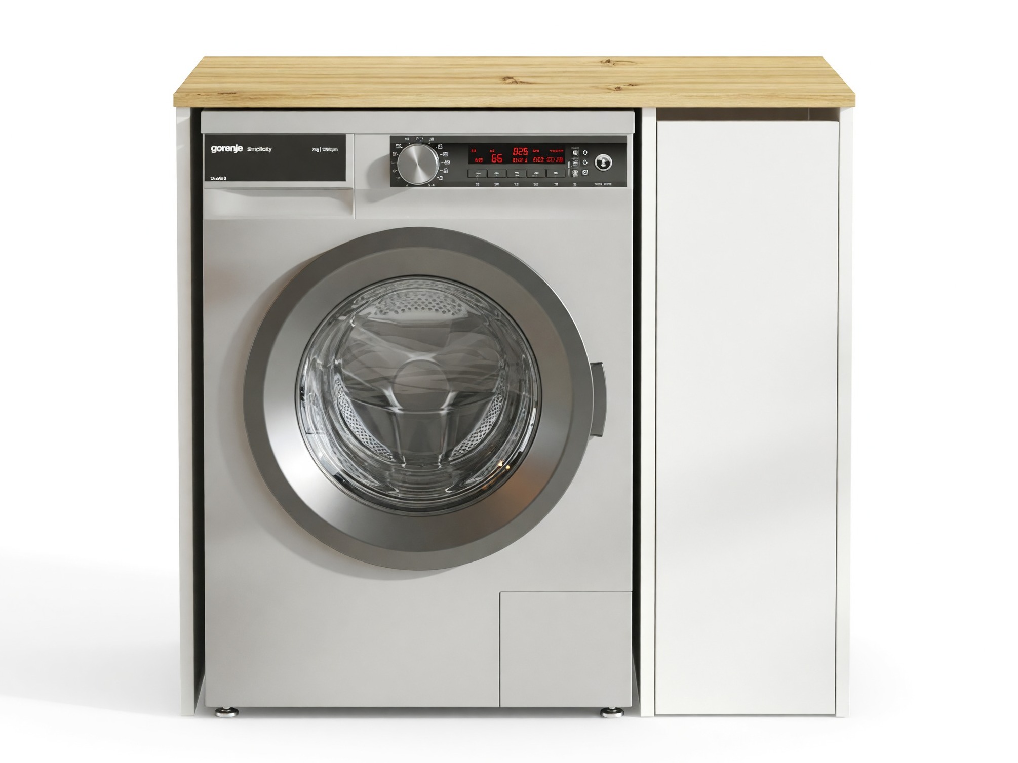 Estantería para baño Kailua 339 (Blanco + Roble)