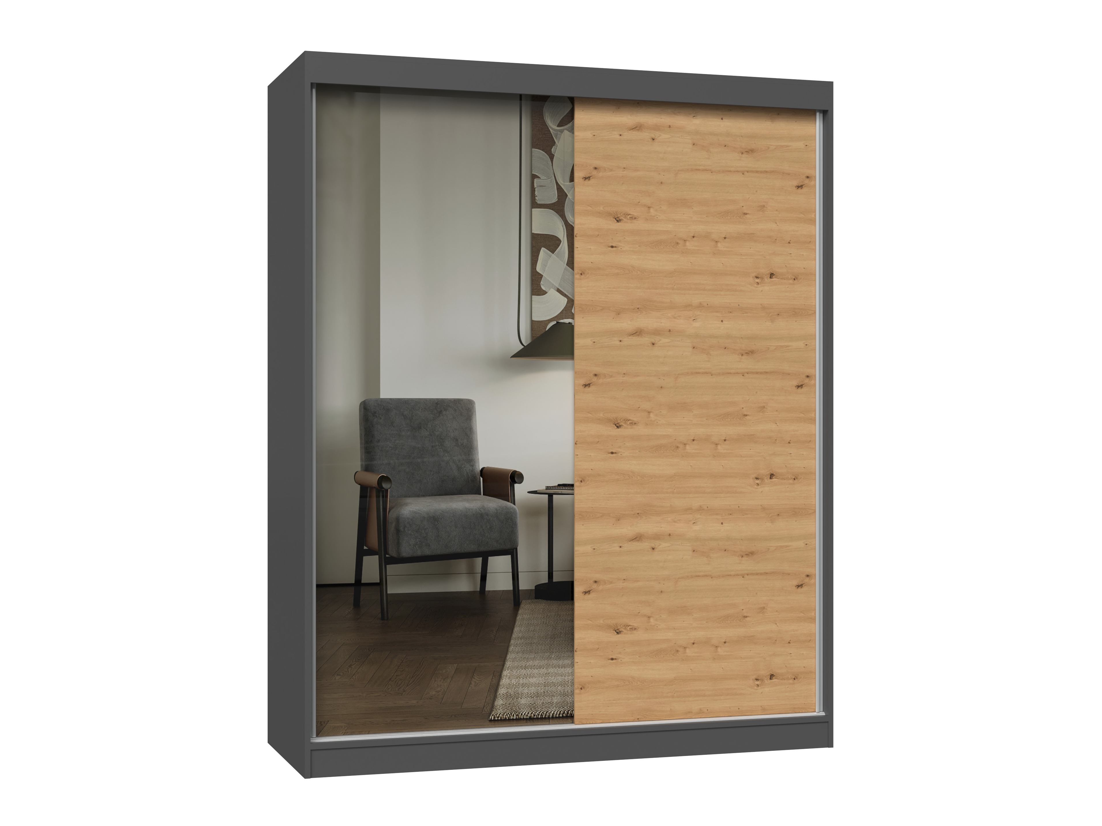 Armario Mandeville 383 (Roble Artisan + Antracita)