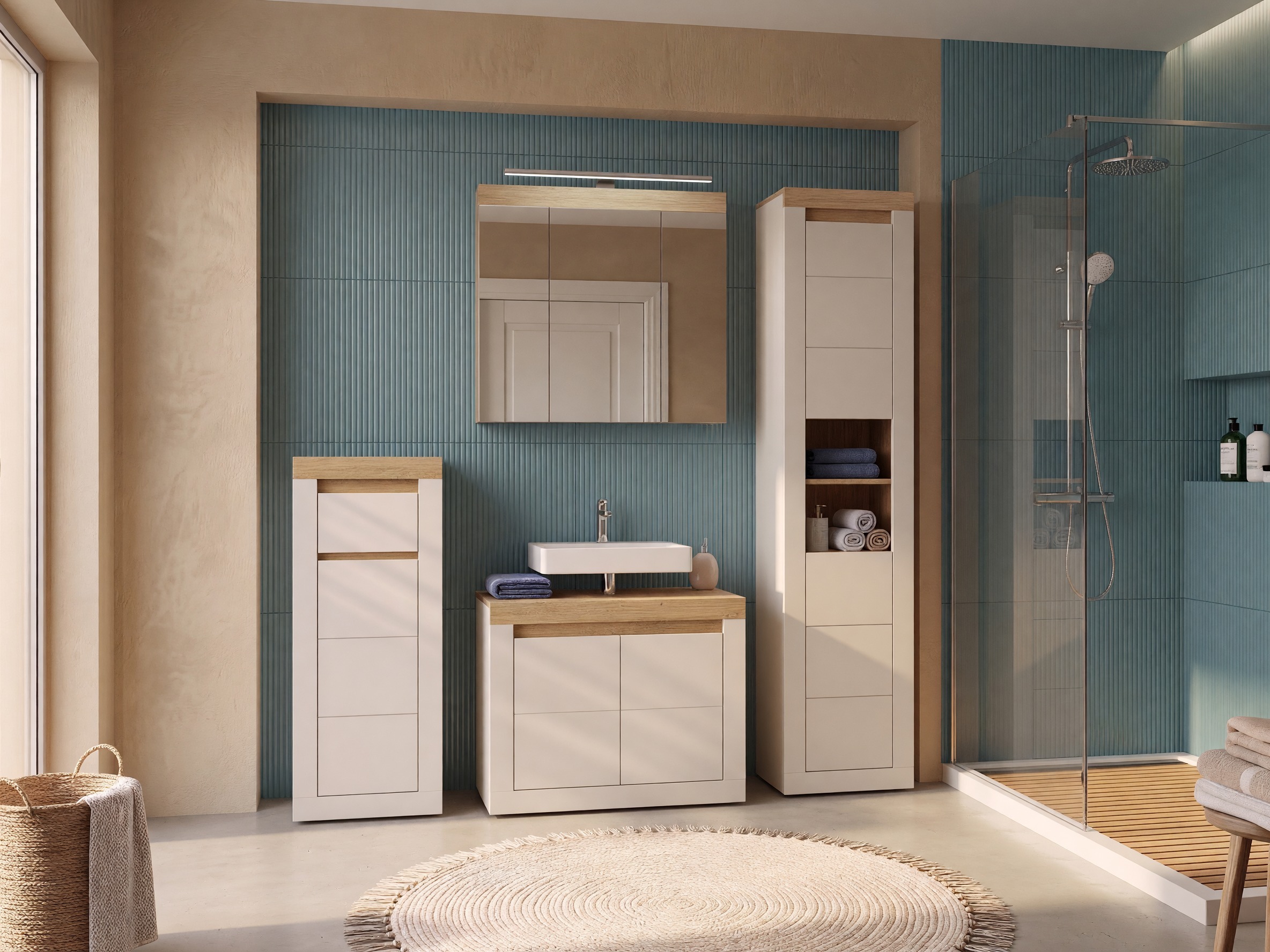 Armario de pie para baño Ophtola 125