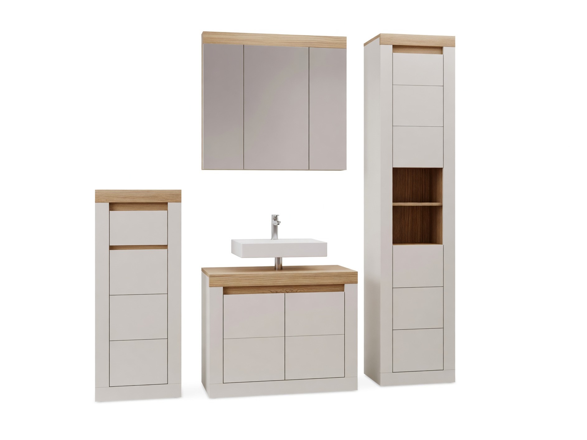 Conjunto de mueble de baño Ophtola 126