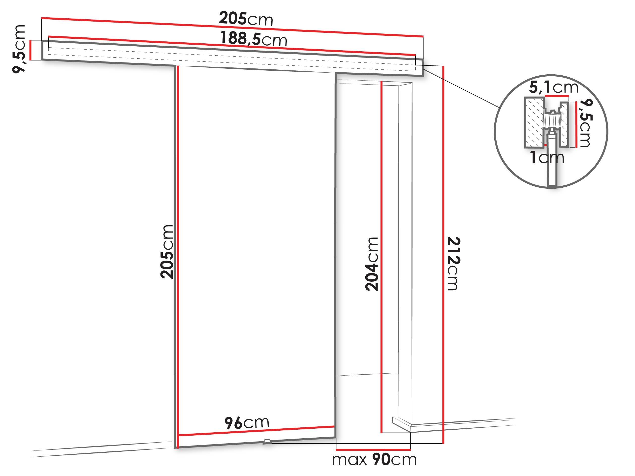Puerta corredera SP7204
