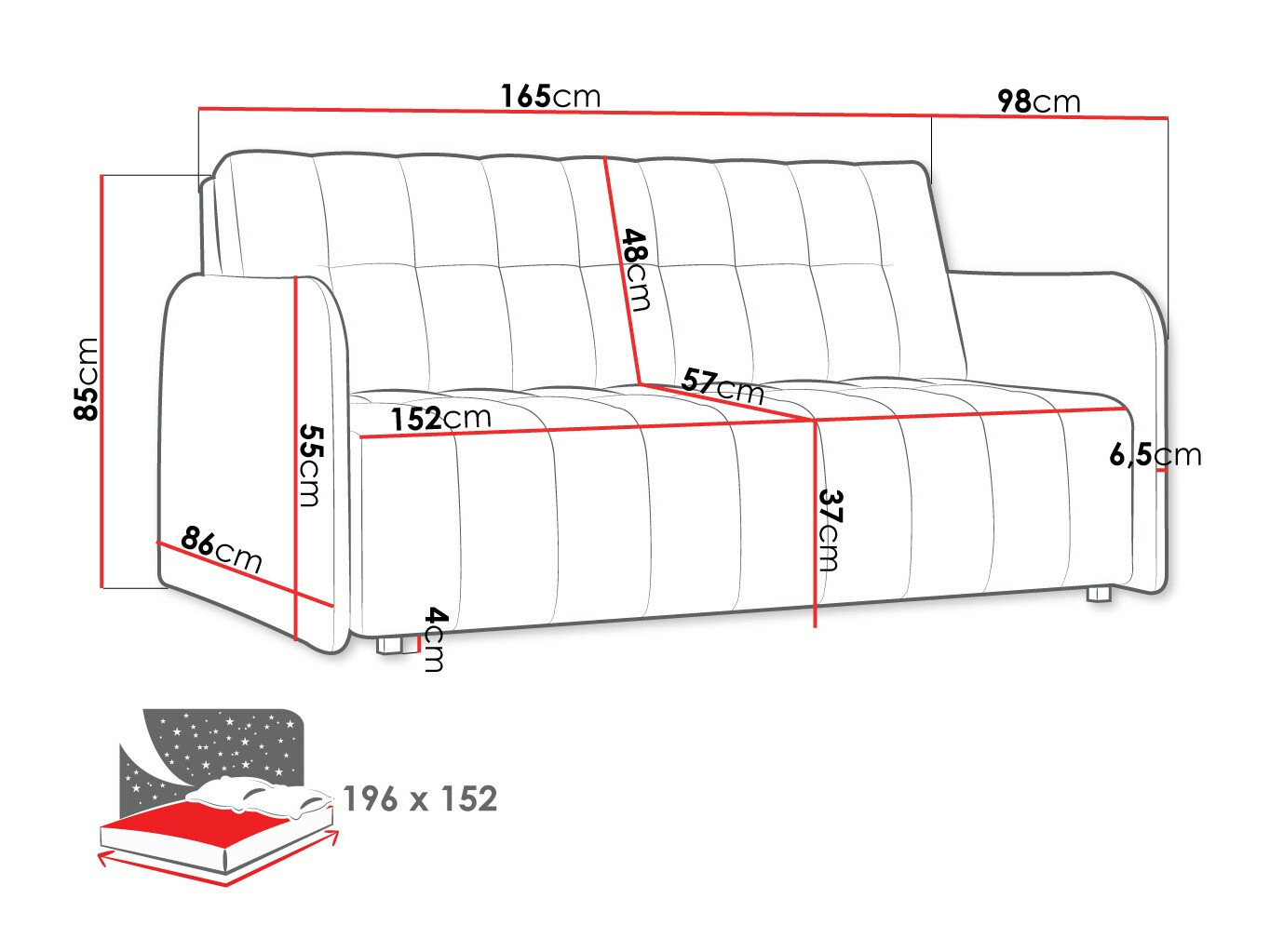 Sofá cama SP7210