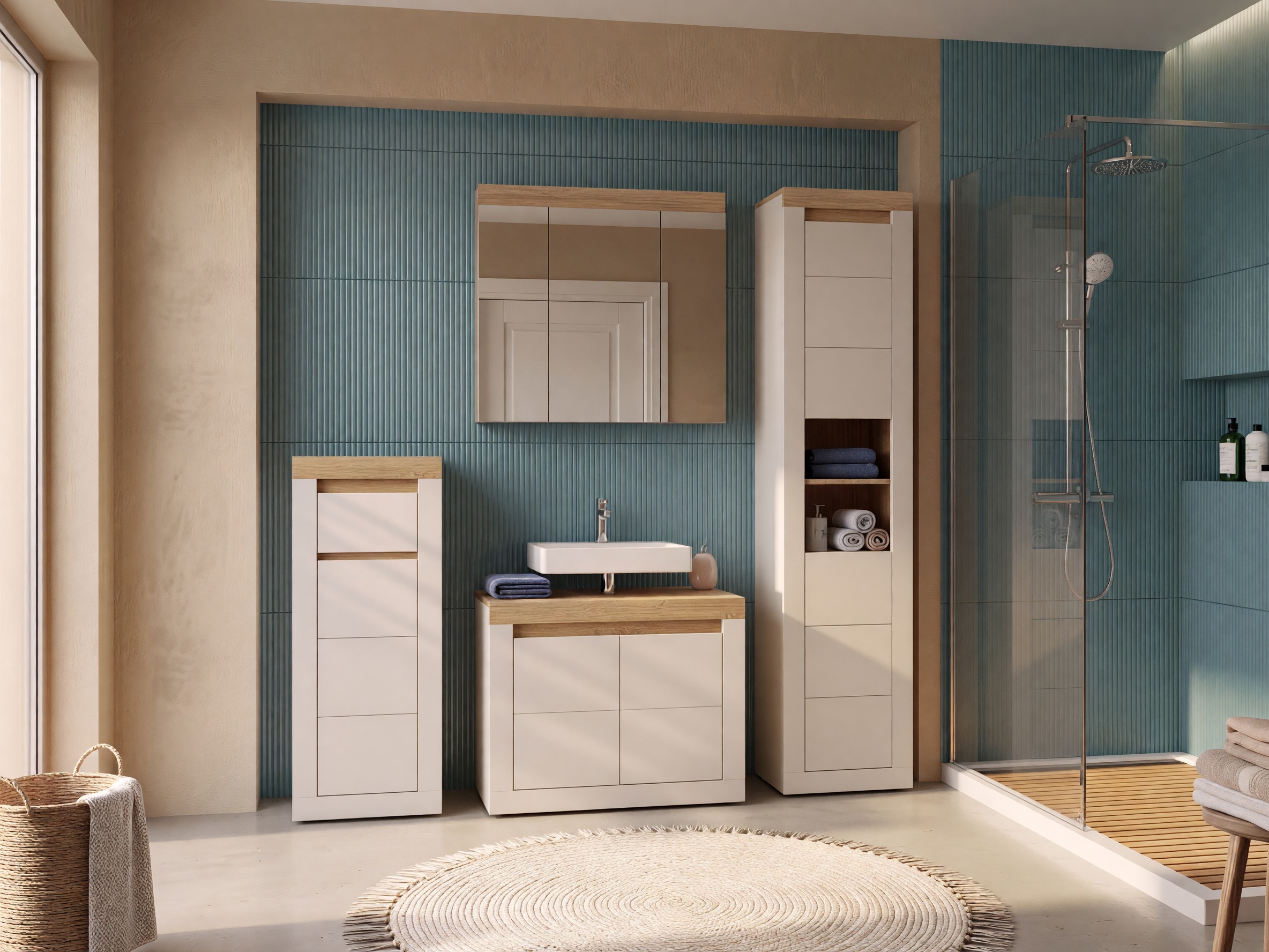 Conjunto de mueble de baño Ophtola 126