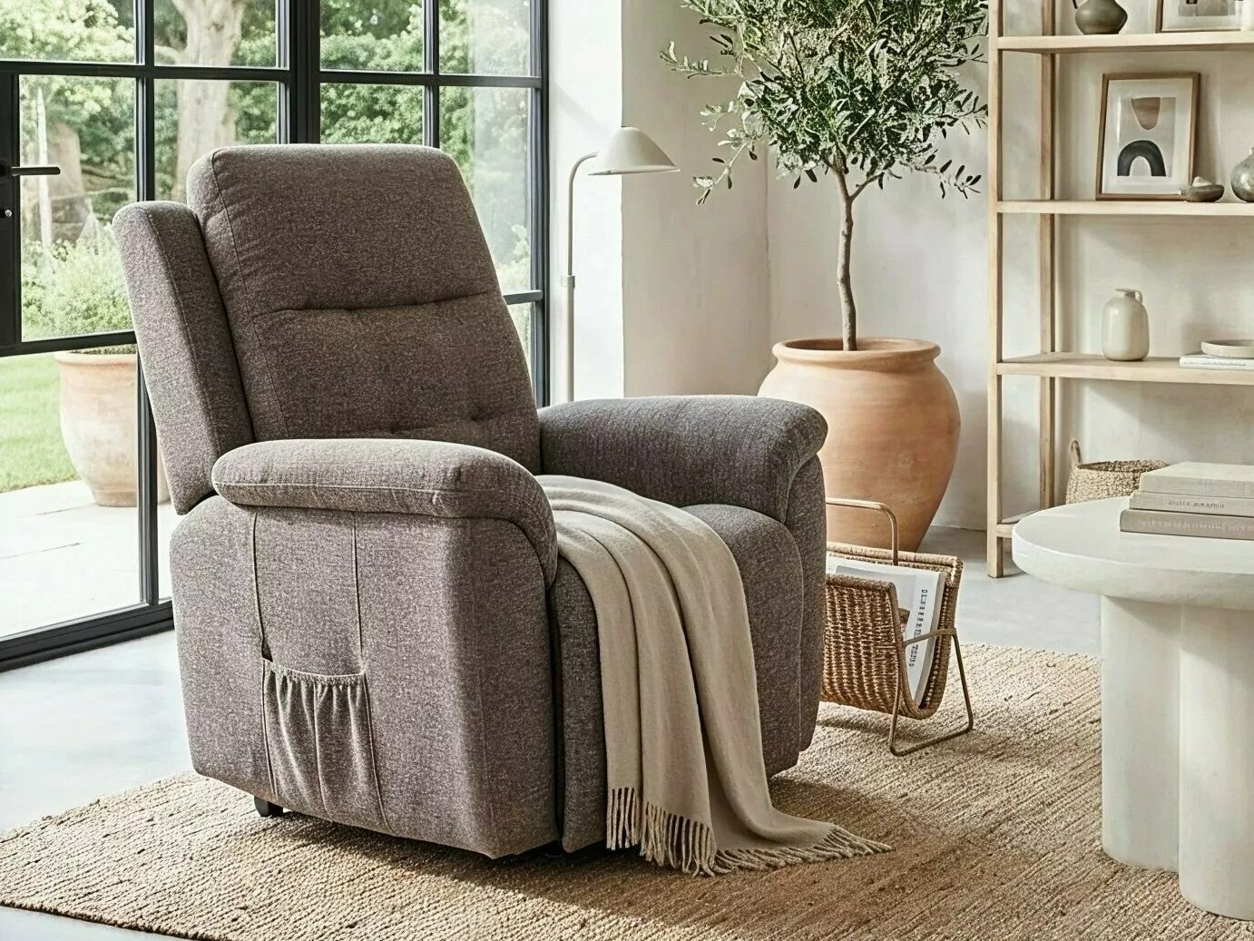 Sillón reclinable Detroit 1042 (Gris)