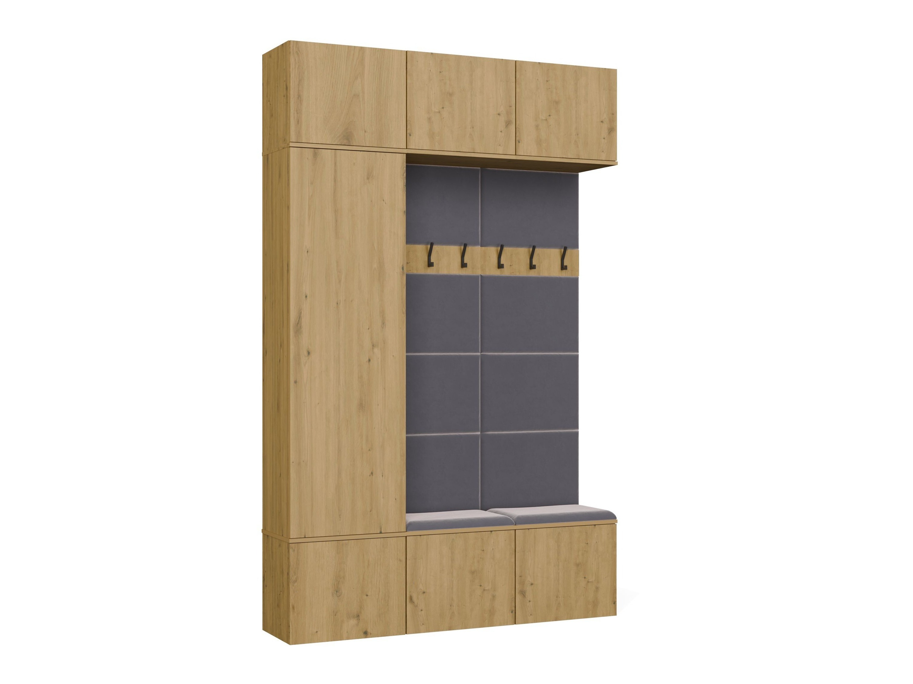 Conjunto para recibidor Domtori 112 (Roble Artisan)