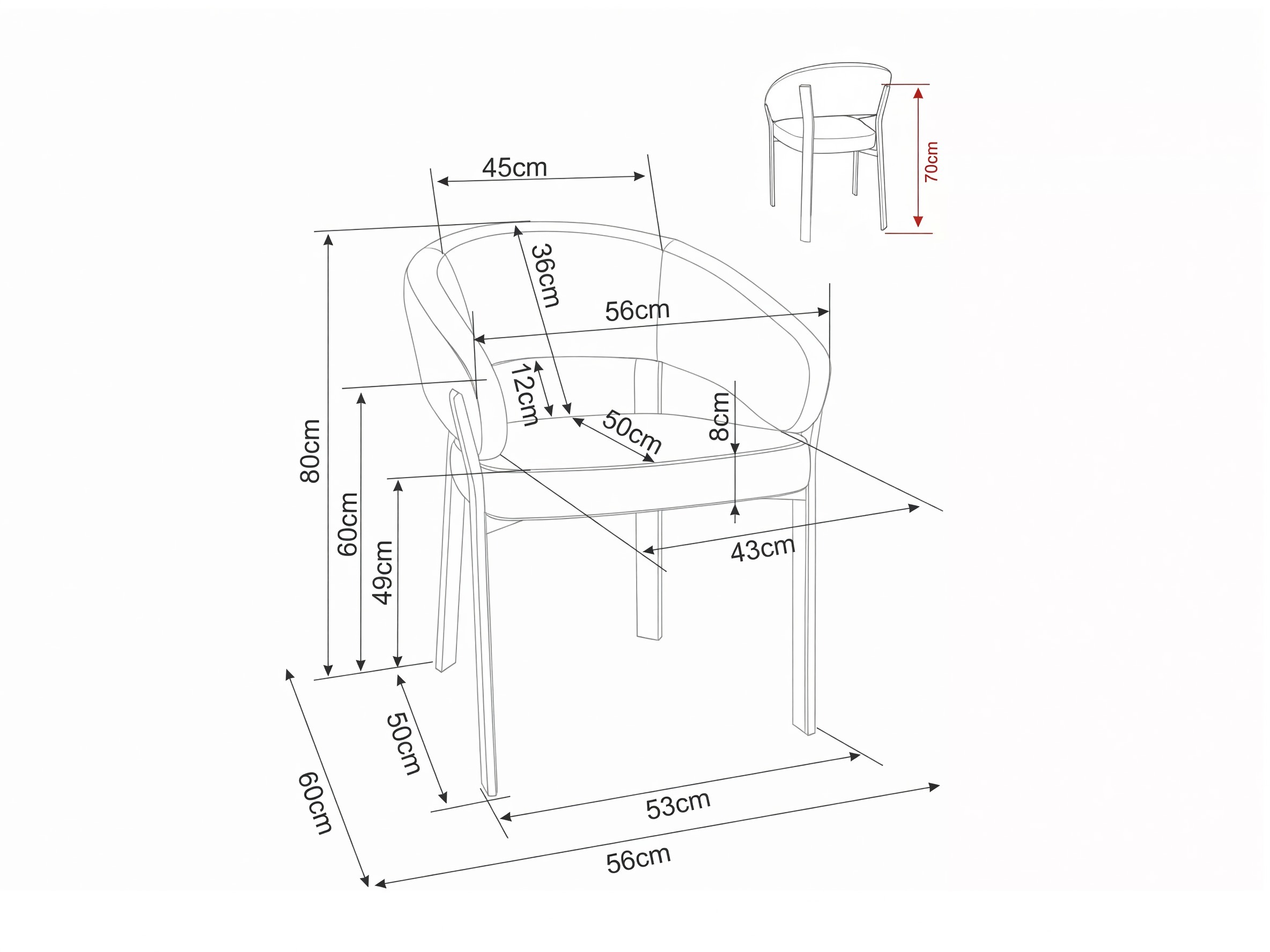 Silla Detroit 1047 (Gris)