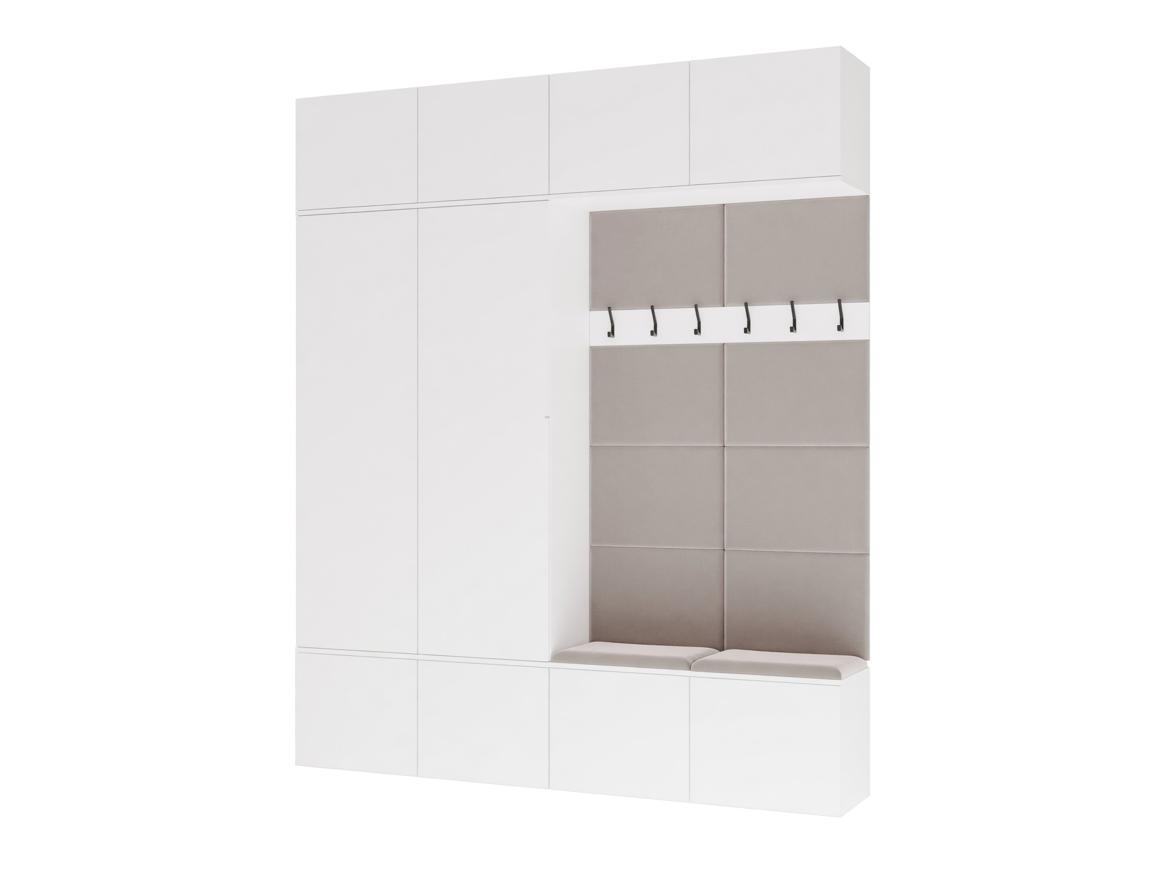 Conjunto para recibidor Domtori 114 (Blanco)