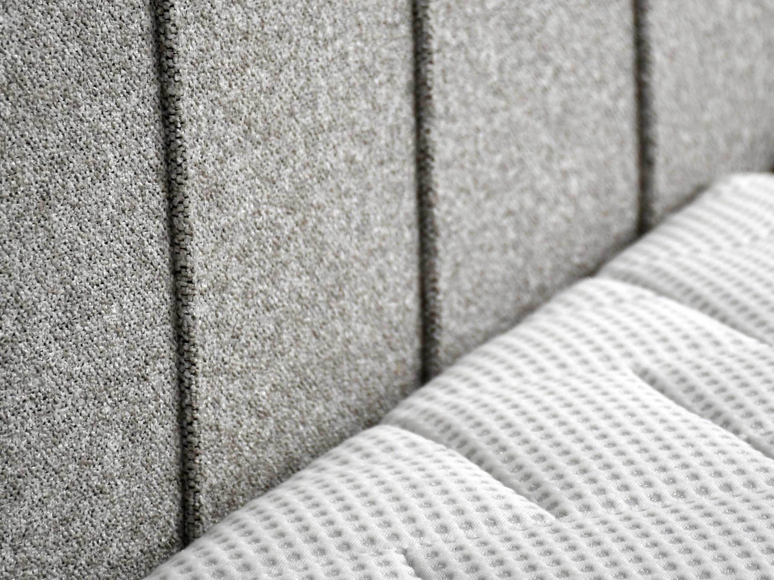 Cama continental Norman 127 (Gris claro)