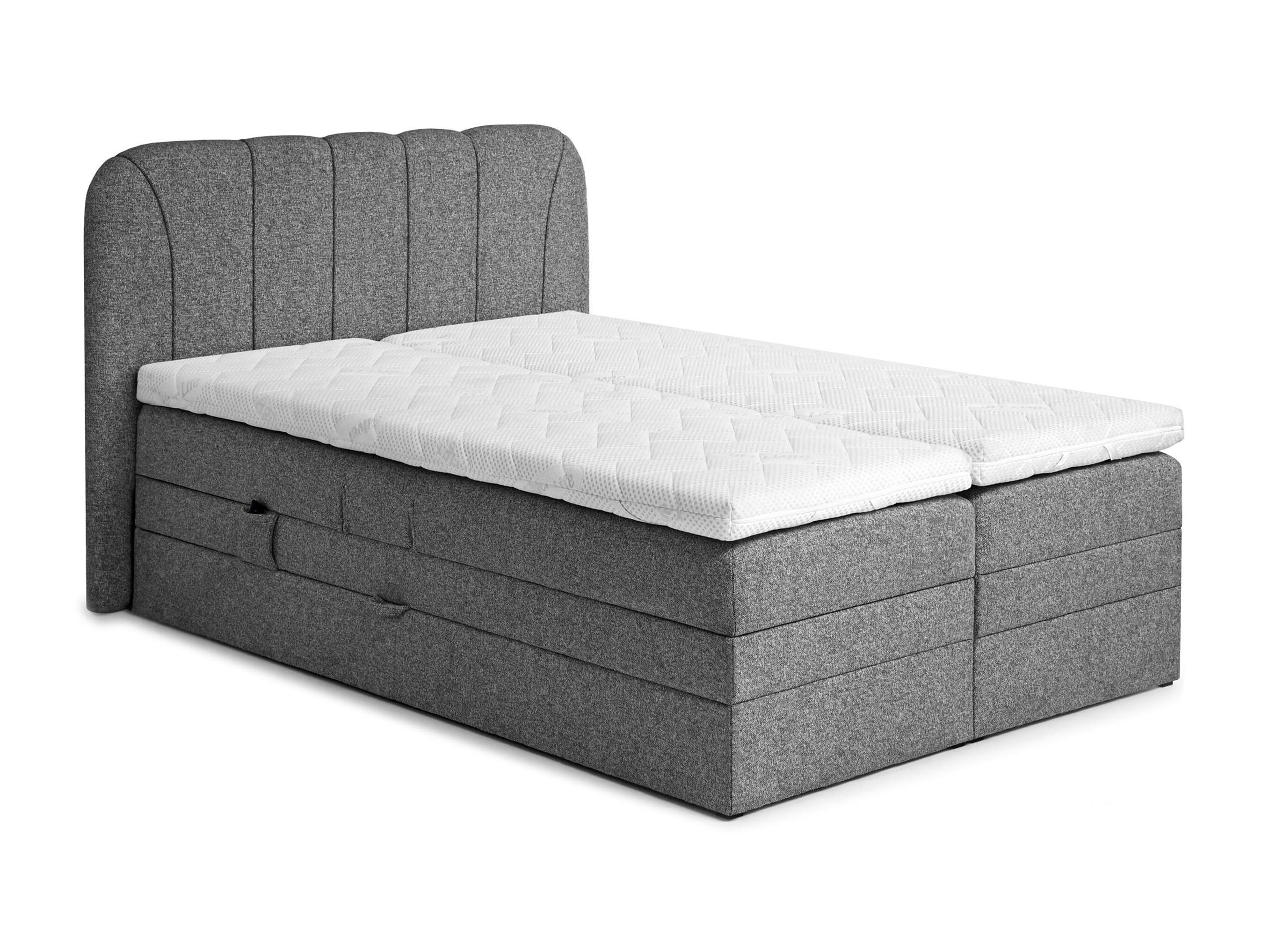Cama continental Norman 127 (Gris oscuro)