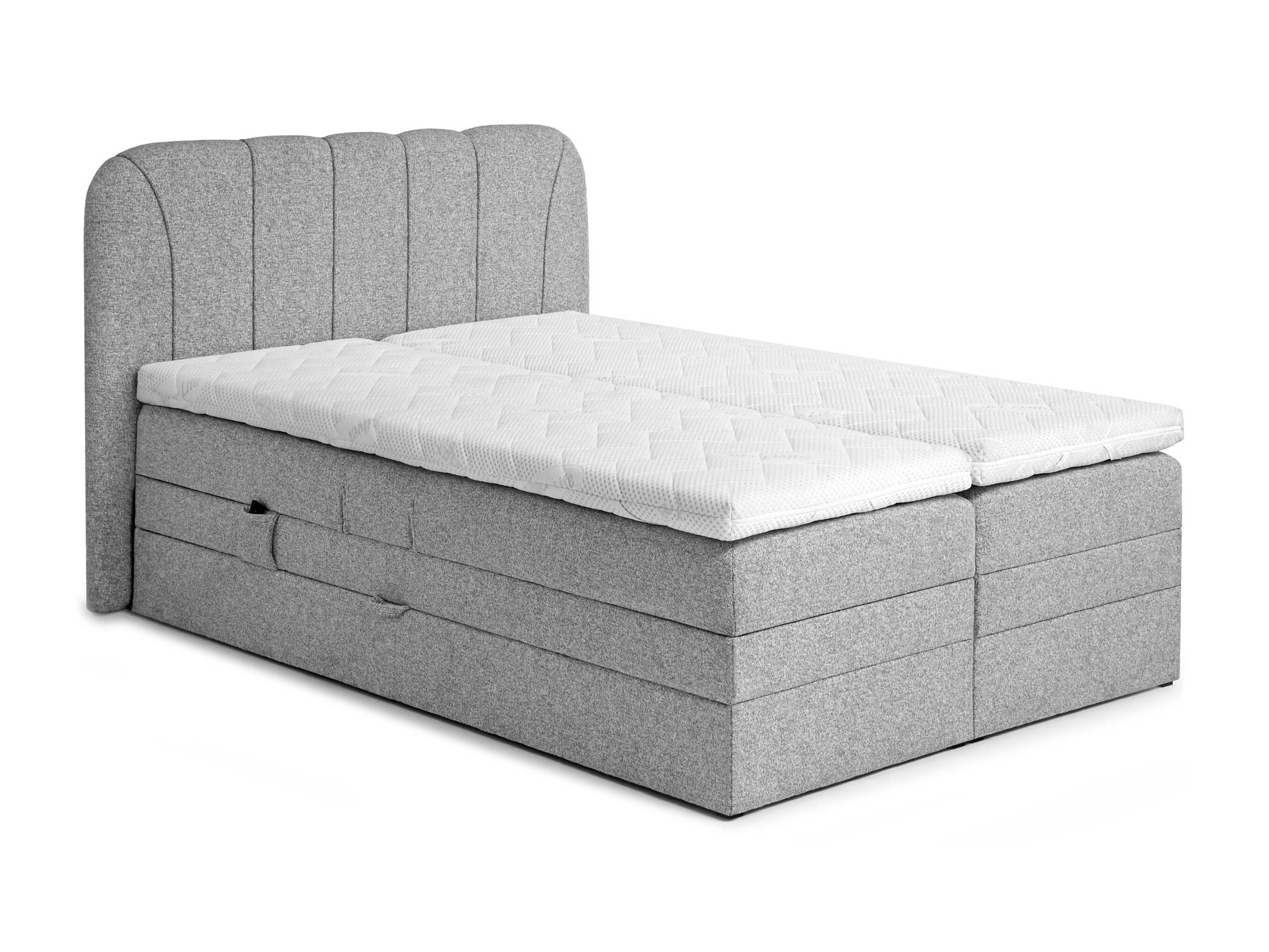 Cama continental Norman 127 (Gris)