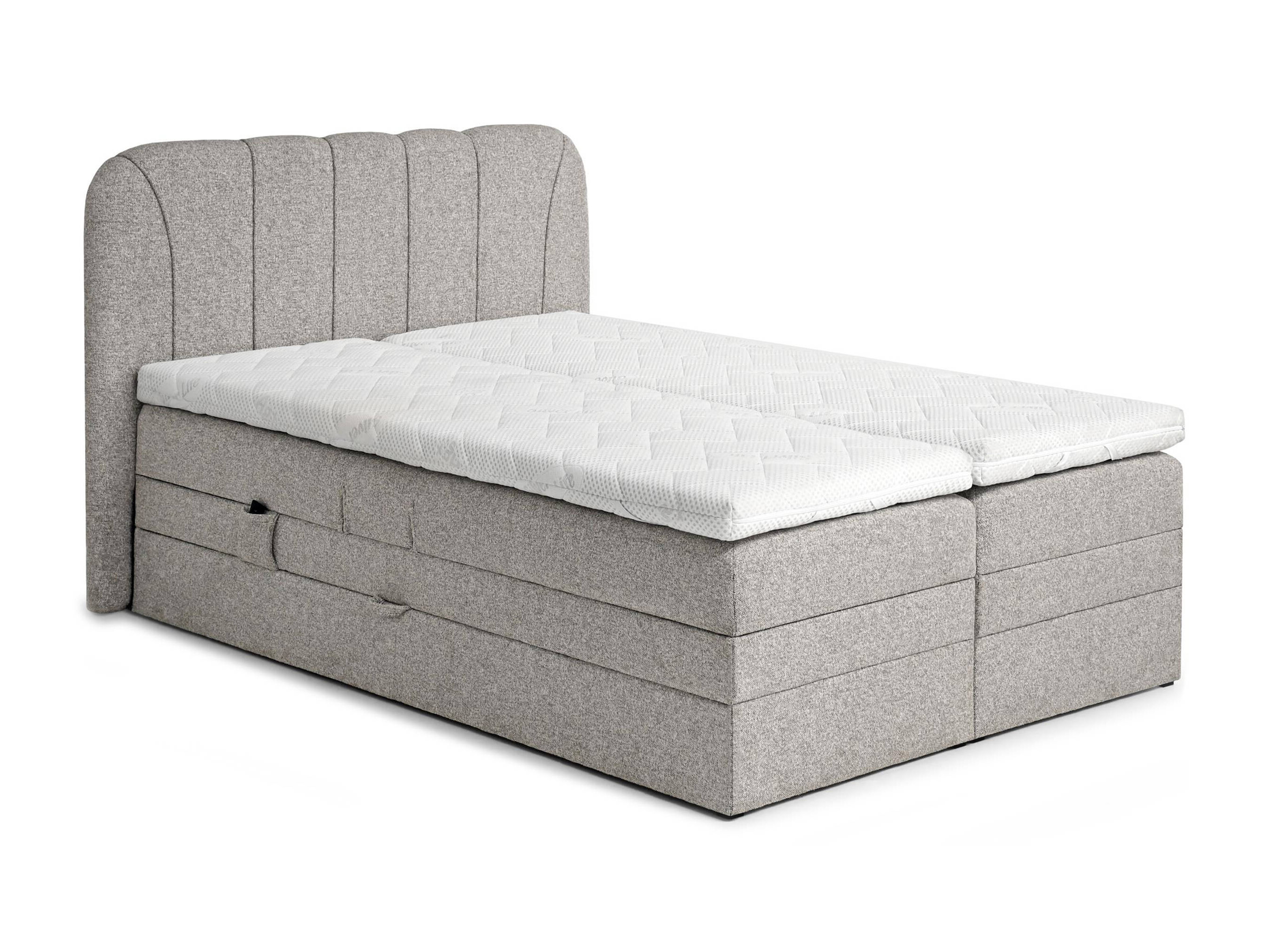Cama continental Norman 127 (Marrón grisáceo)