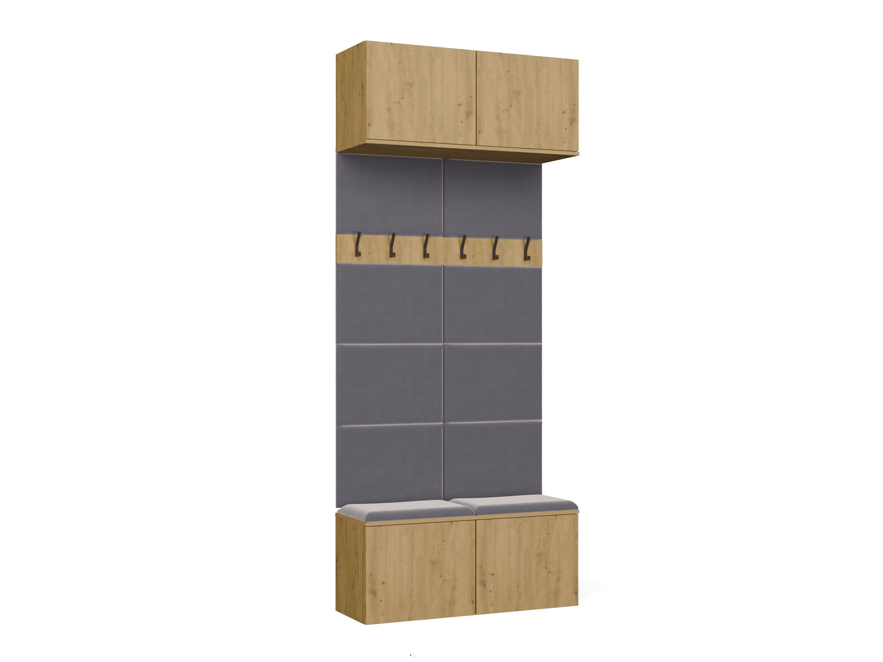Conjunto para recibidor Domtori 116 (Roble Artisan)