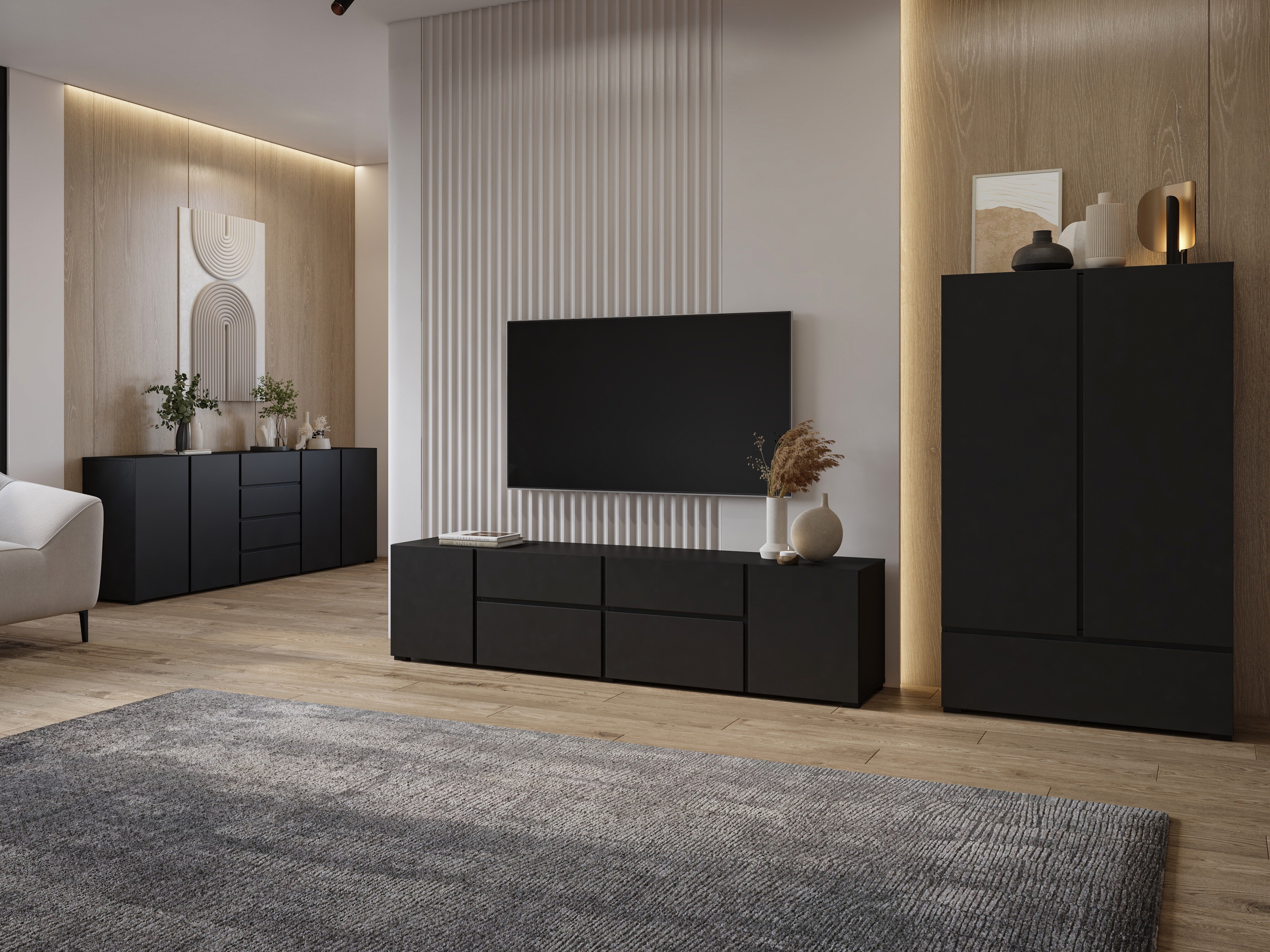 Cómoda Elbleve 105 (Negro)