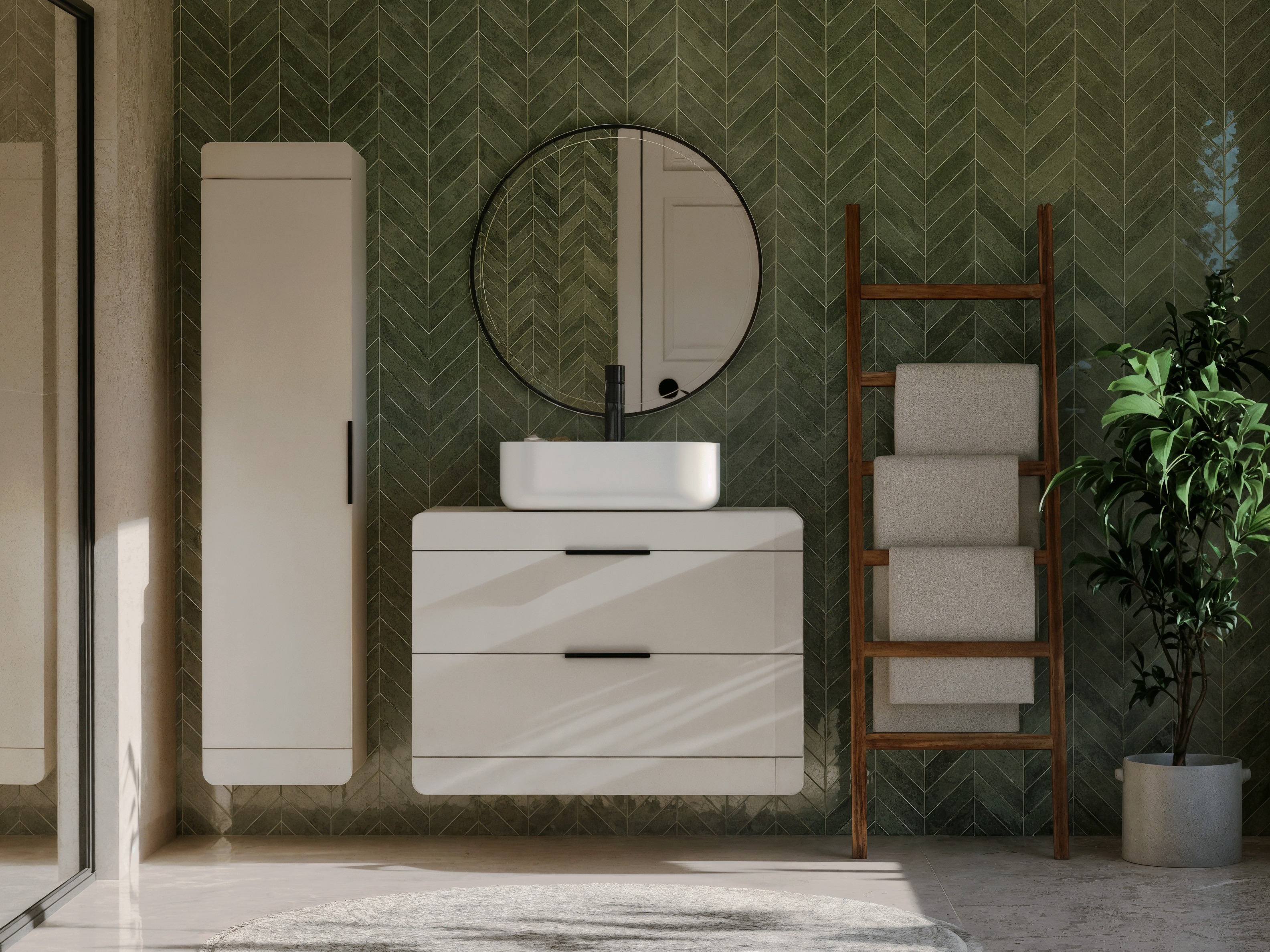 Conjunto de mueble de baño Mandeville 393