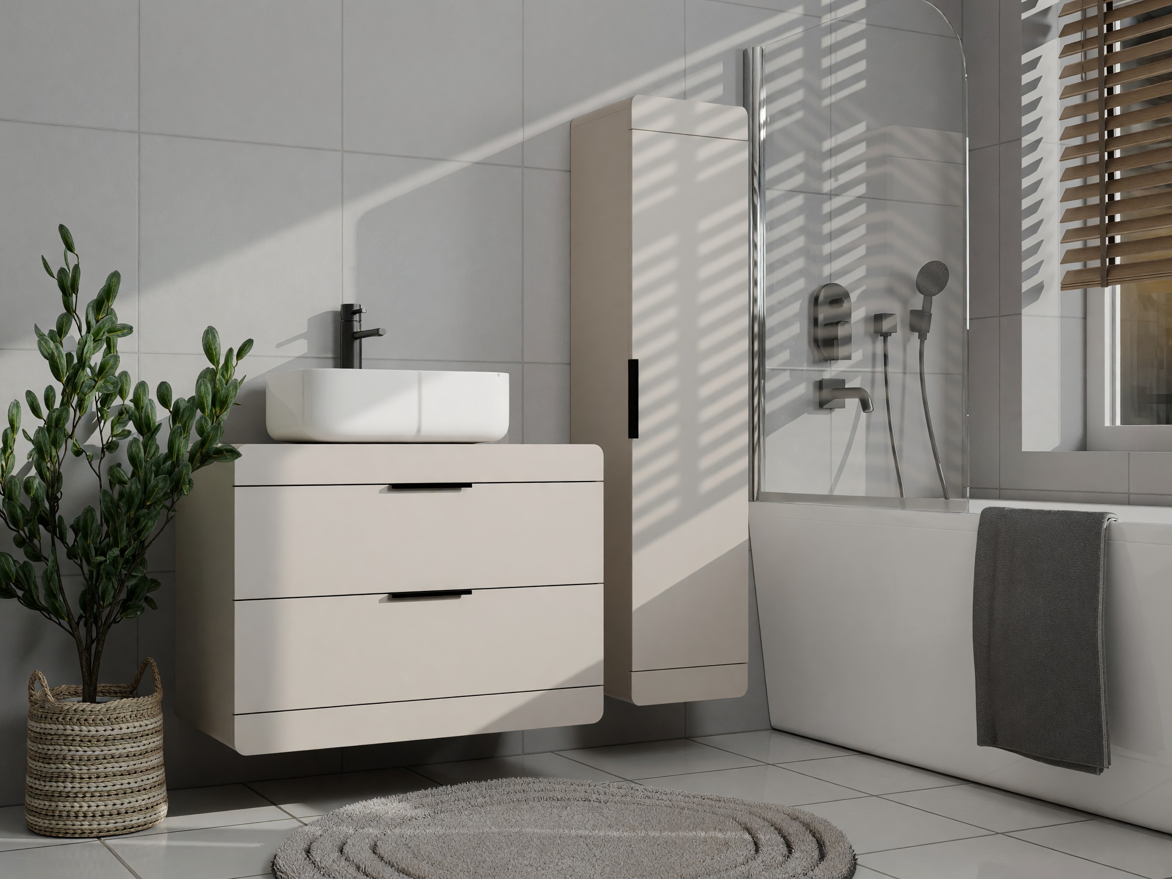 Conjunto de mueble de baño Mandeville 393
