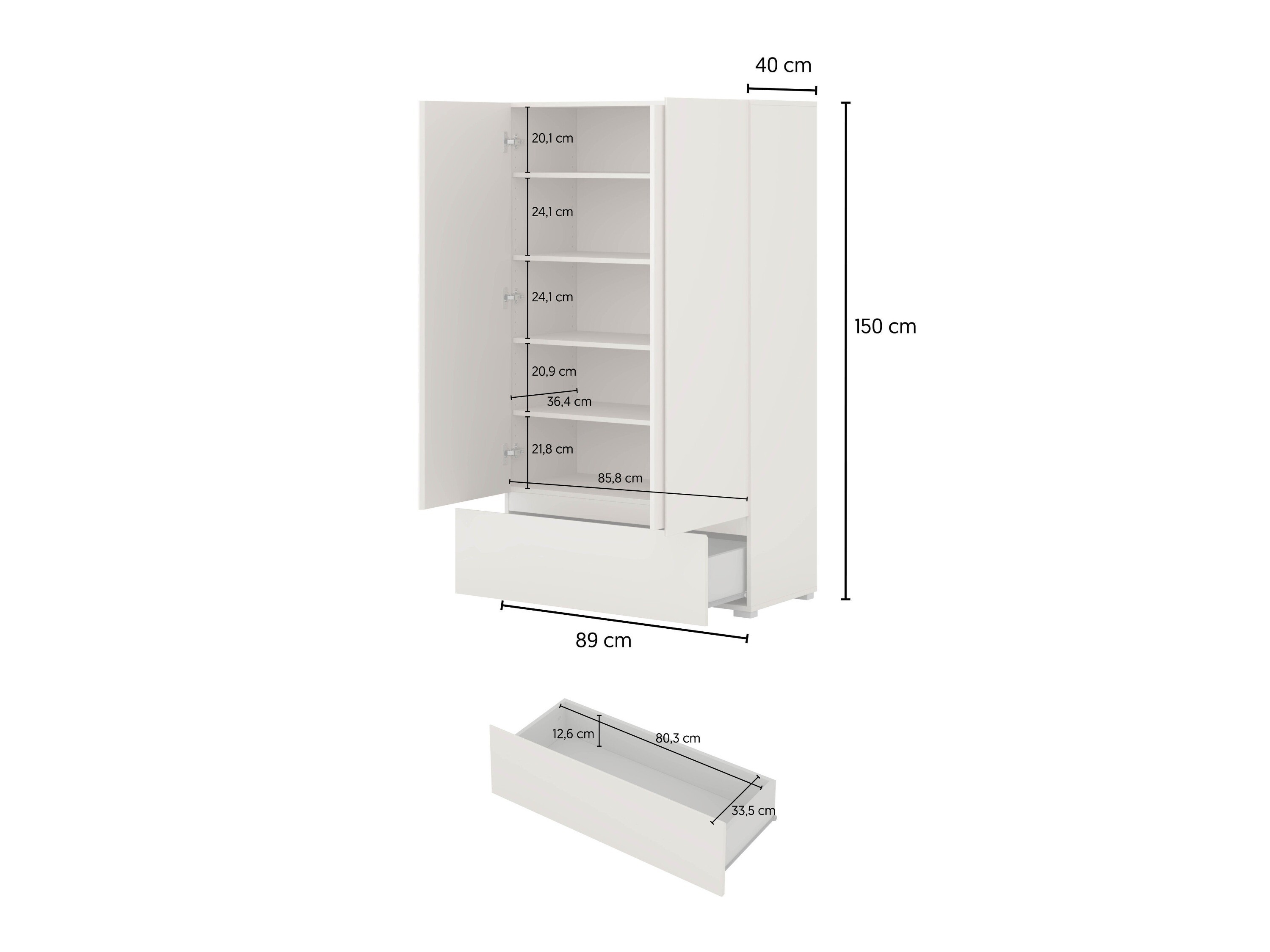 Estantería Elbleve 106 (Blanco)